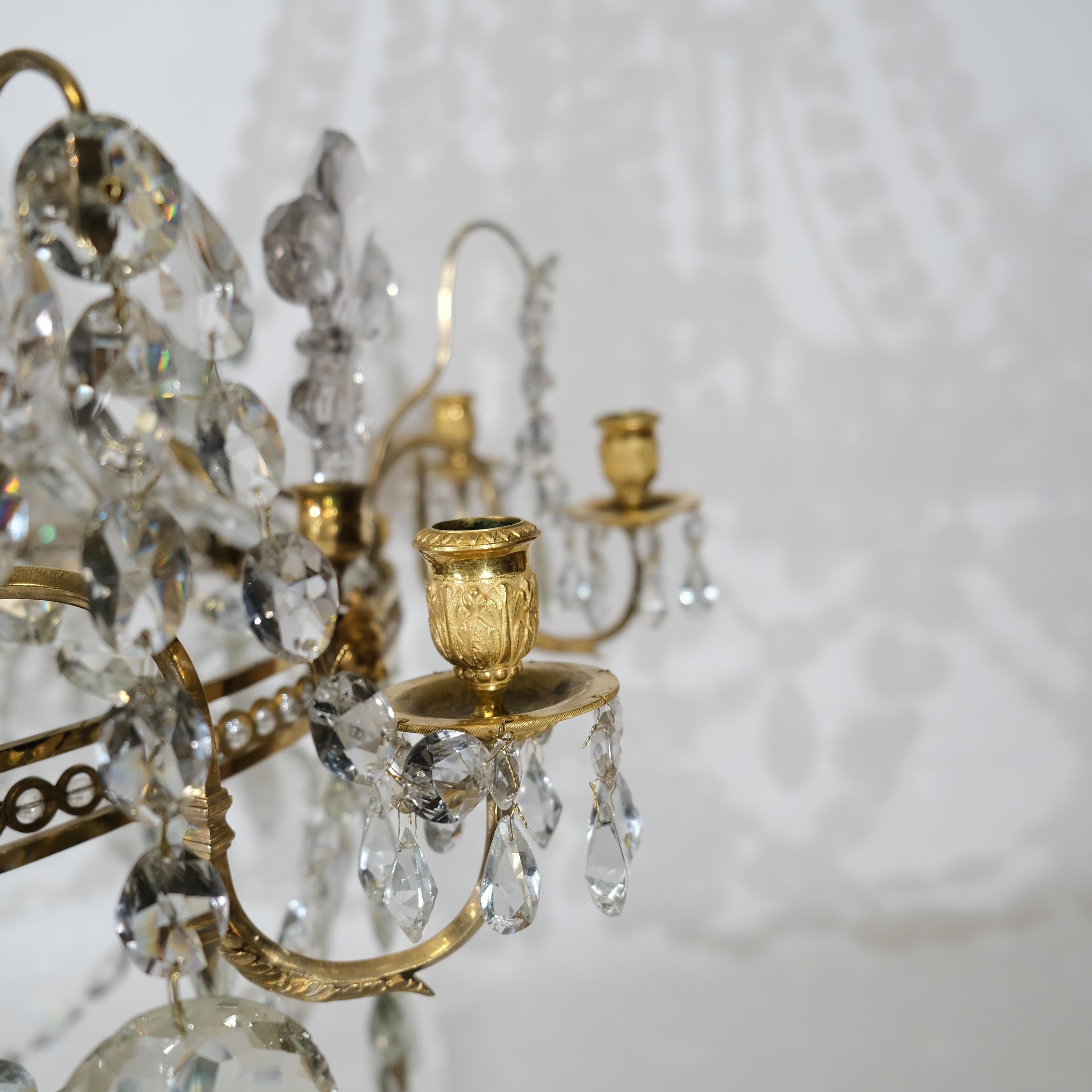 Gilt Magnificent Antique Important and large 18th c chandelier For Sale