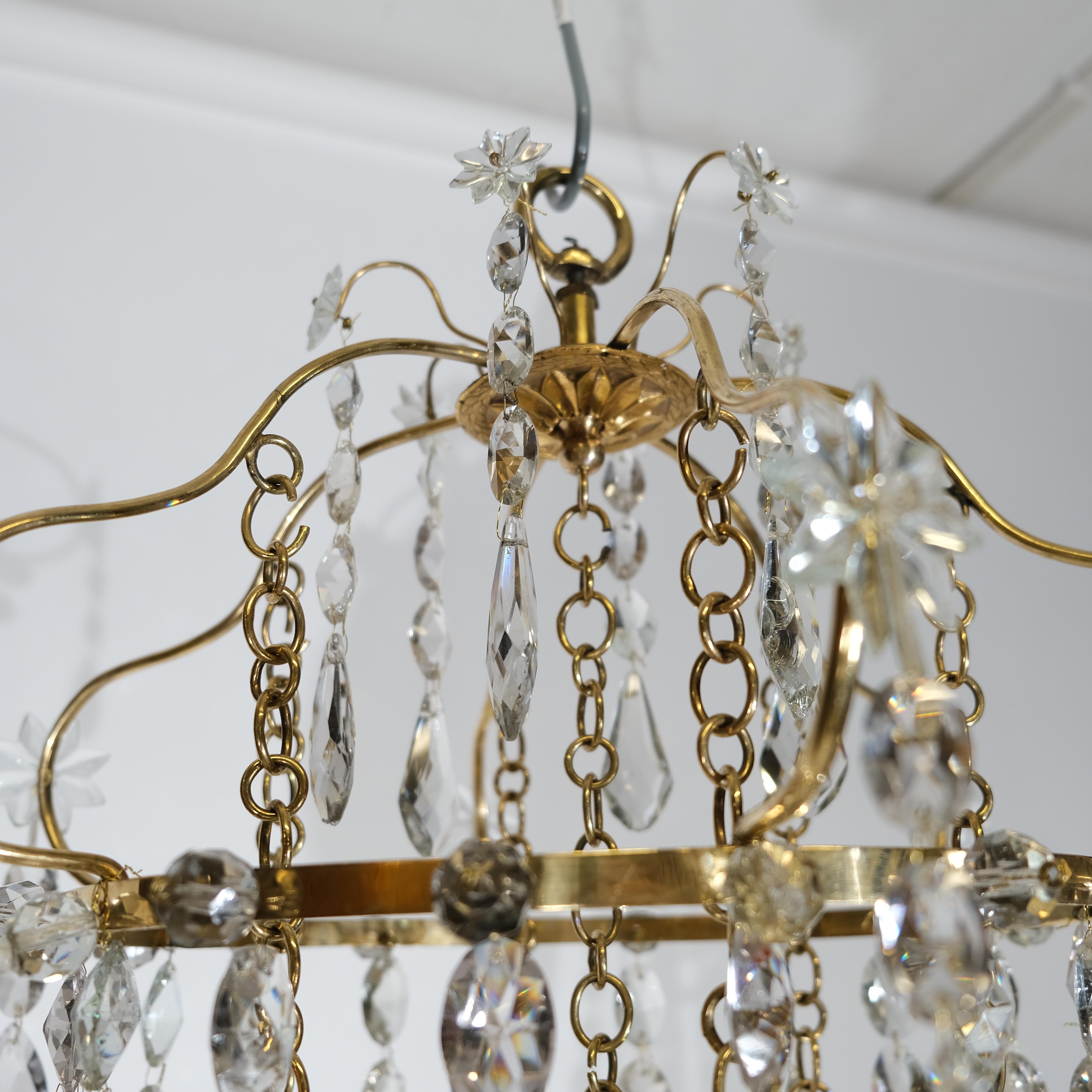 Magnificent Antique Important and large 18th c chandelier In Good Condition For Sale In Stockholm, SE