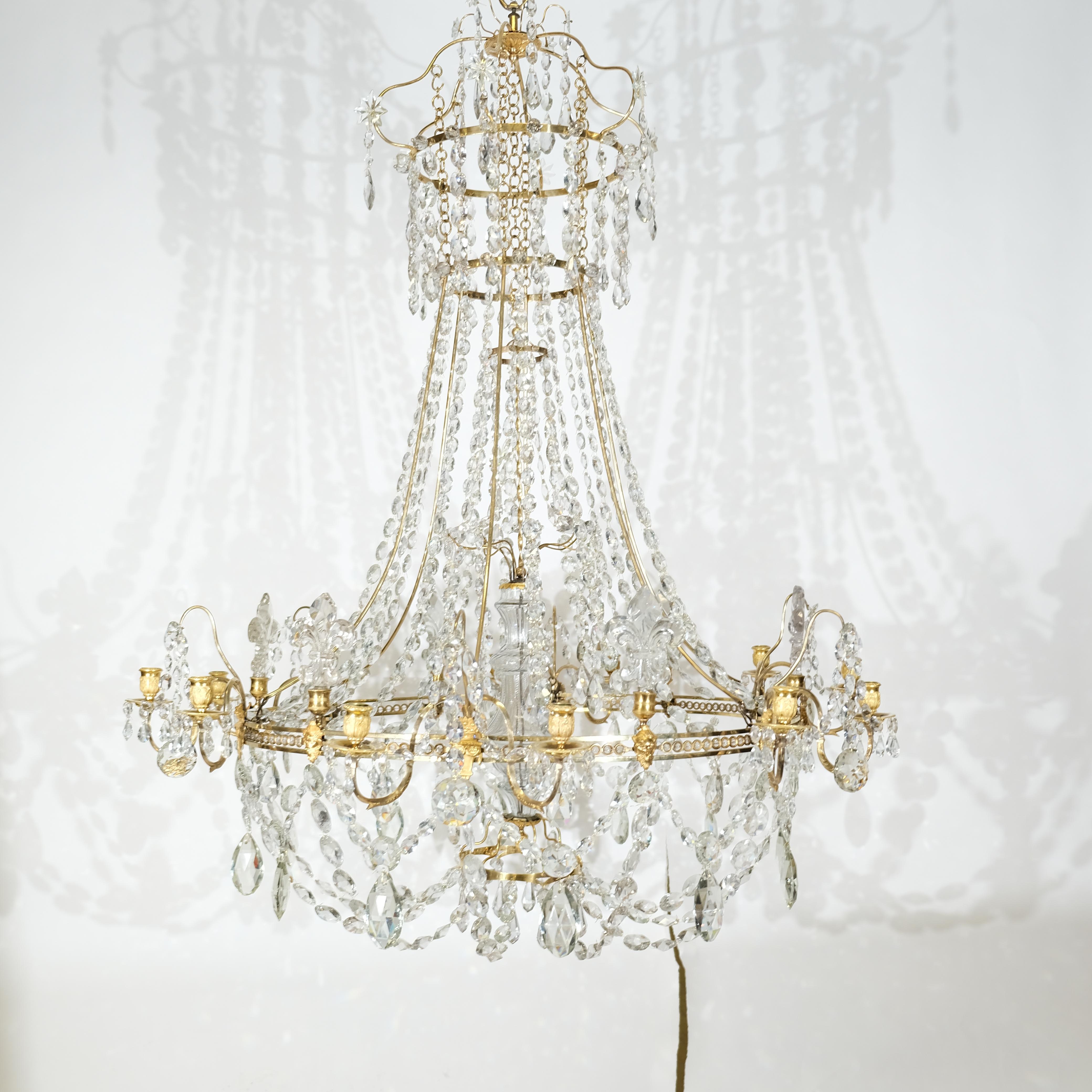 18th Century Magnificent Antique Important and large 18th c chandelier For Sale