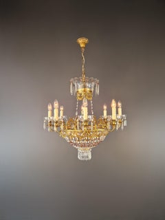 Magnífico candelabro italiano antiguo de latón Art Nouveau estilo Belle Époque