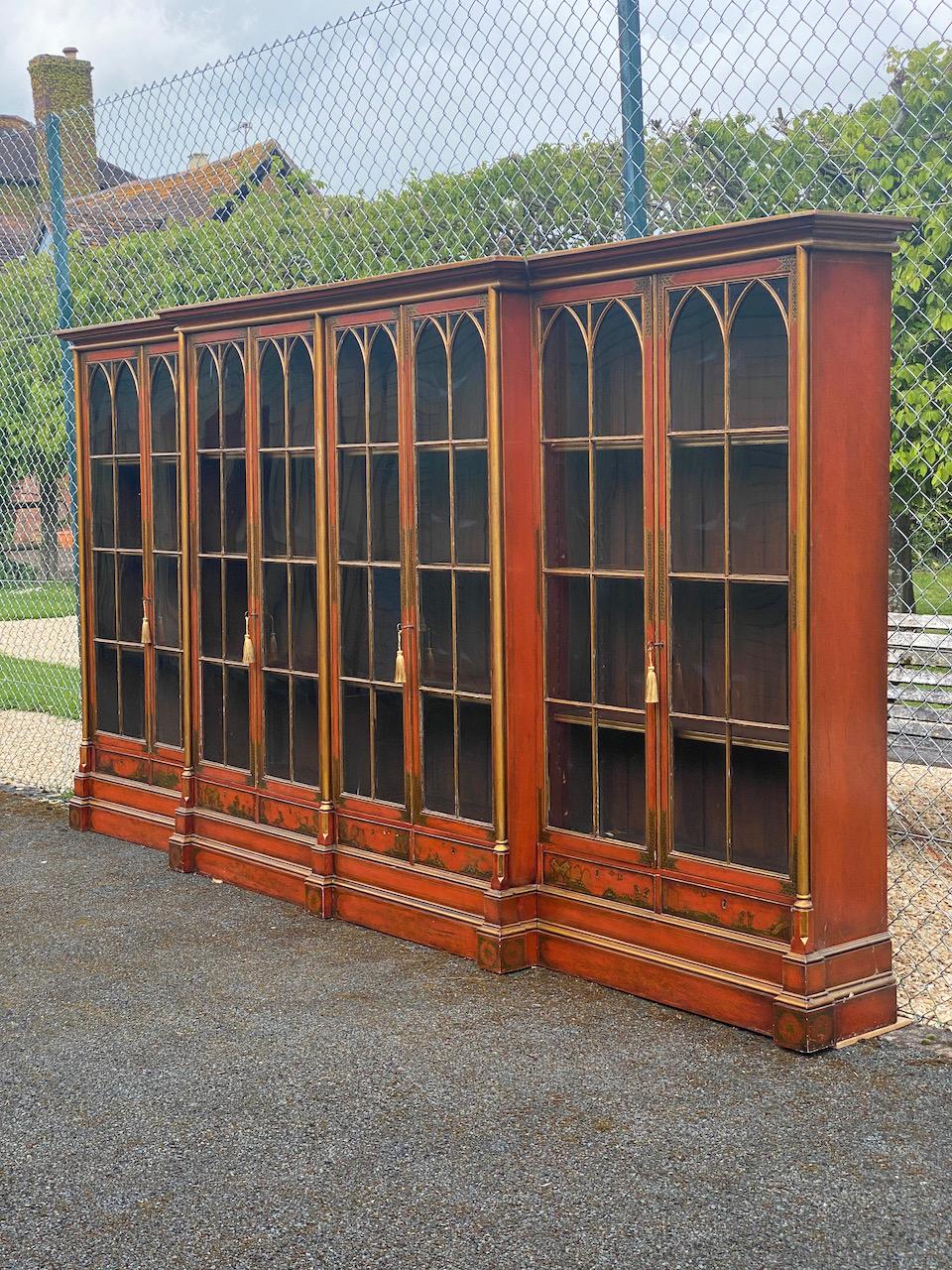 Magnificent Antique Library Bookcase Mahogany 19th Century Oxford University 6