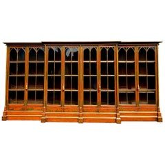 Magnificent Antique Library Bookcase Mahogany 19th Century Oxford University