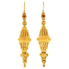 Magnifiques boucles d'oreilles anciennes Mogul