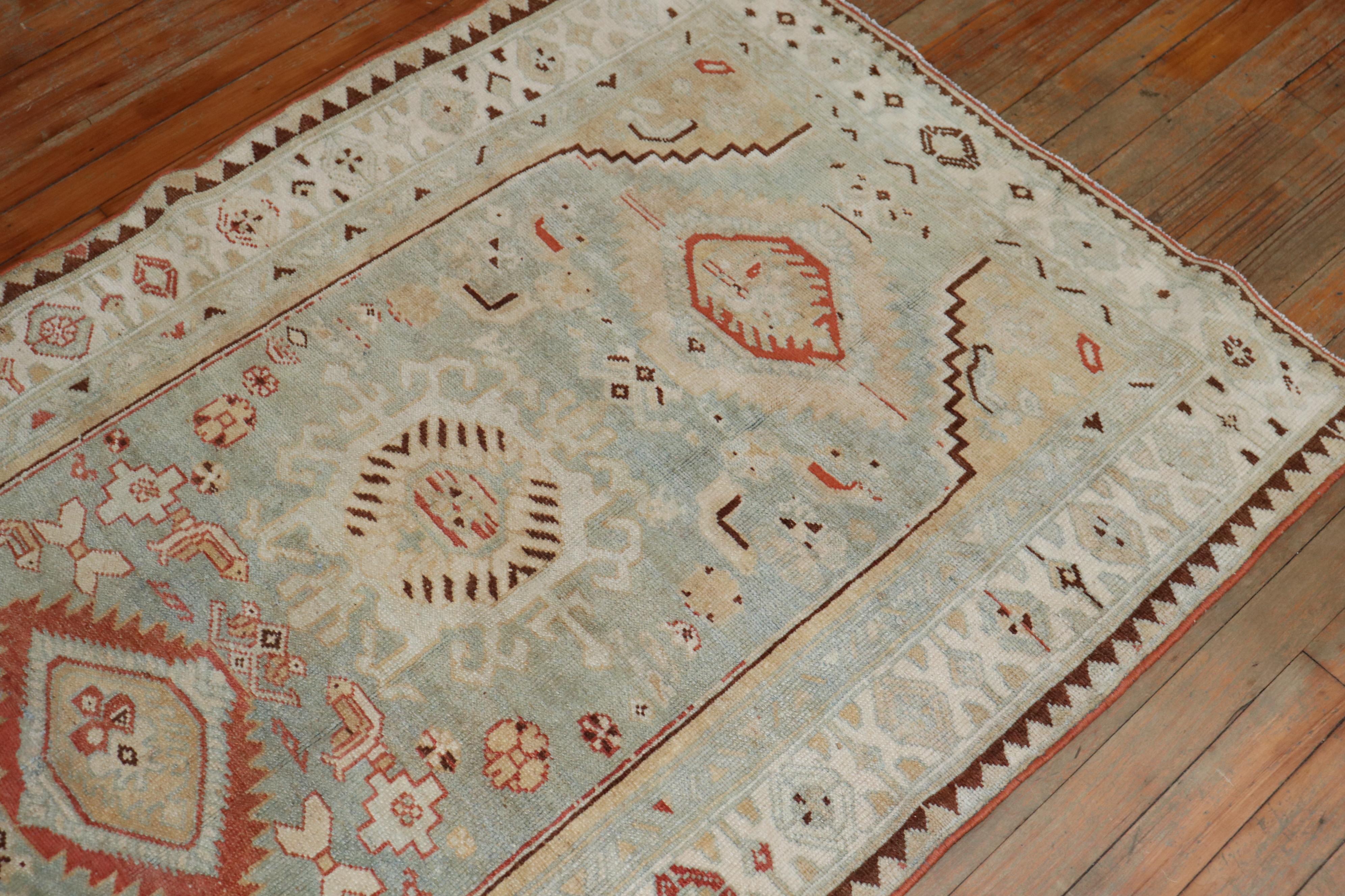 Magnificent Antique Muted Persian Malayer Runner For Sale 1