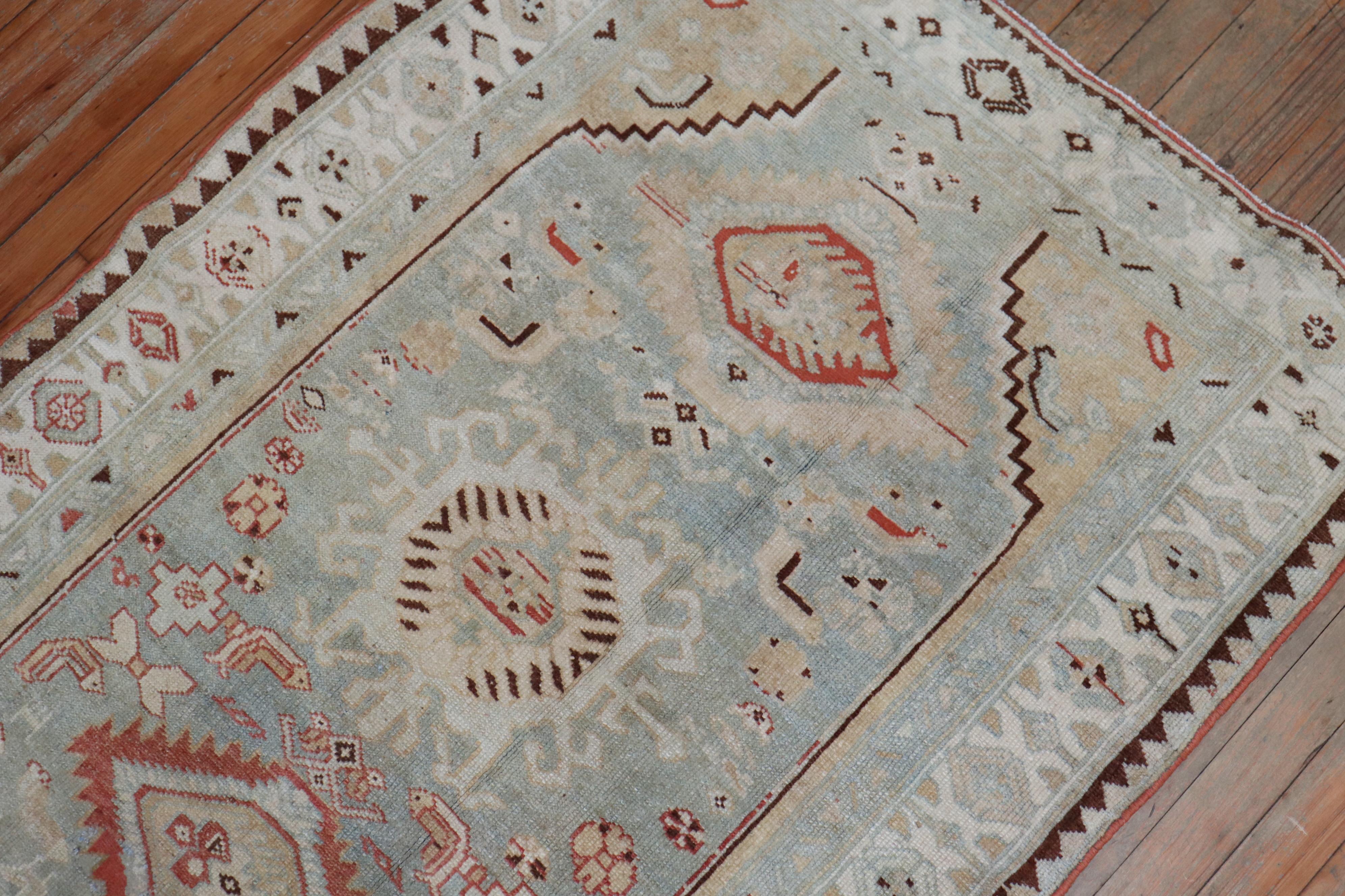 Magnificent Antique Muted Persian Malayer Runner For Sale 3