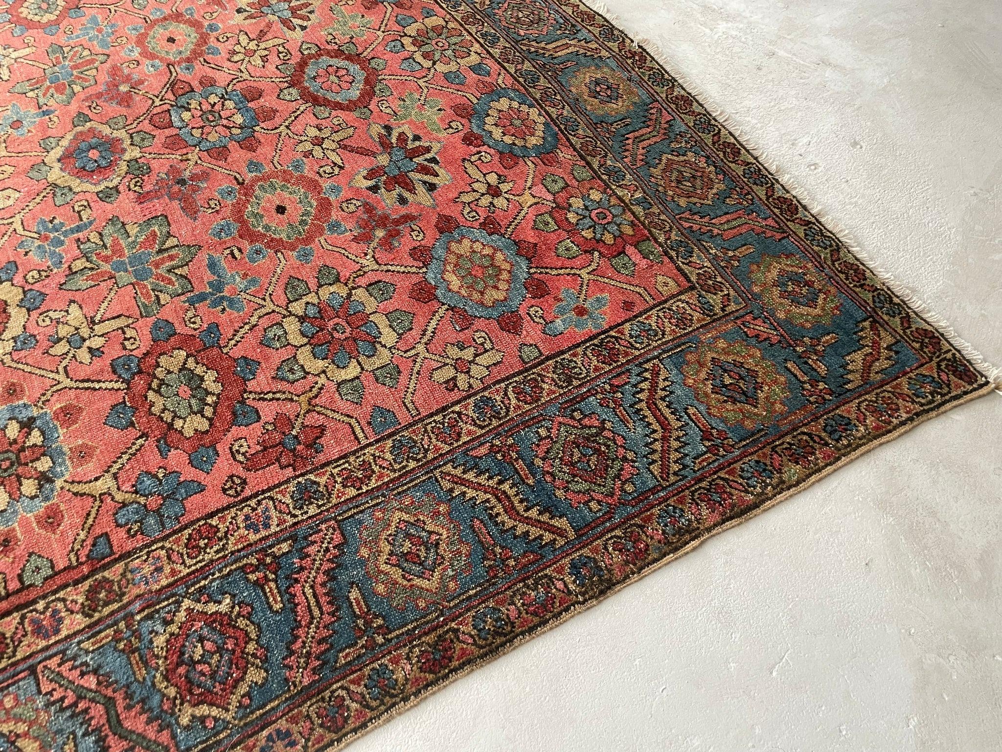 Prächtiger antiker persischer Heriz-Teppich mit seltenem Mina-Khani-Design, ca. 1920er Jahre im Angebot 8