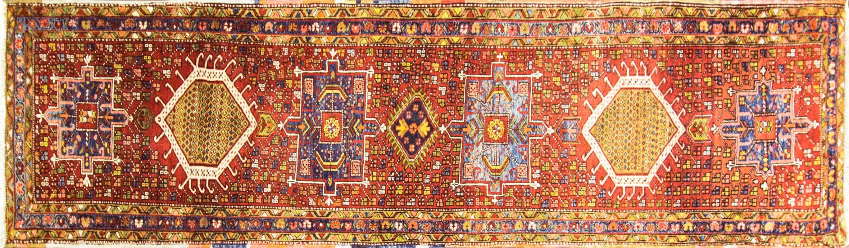 Heriz rugs are Persian rugs from the area of Heriz, East Azerbaijan in Northwest Iran, Northeast of Tabriz. Such rugs are produced in the village of the same name in the slopes of Mount Sabalan. Heriz carpets are durable and hard-wearing and they