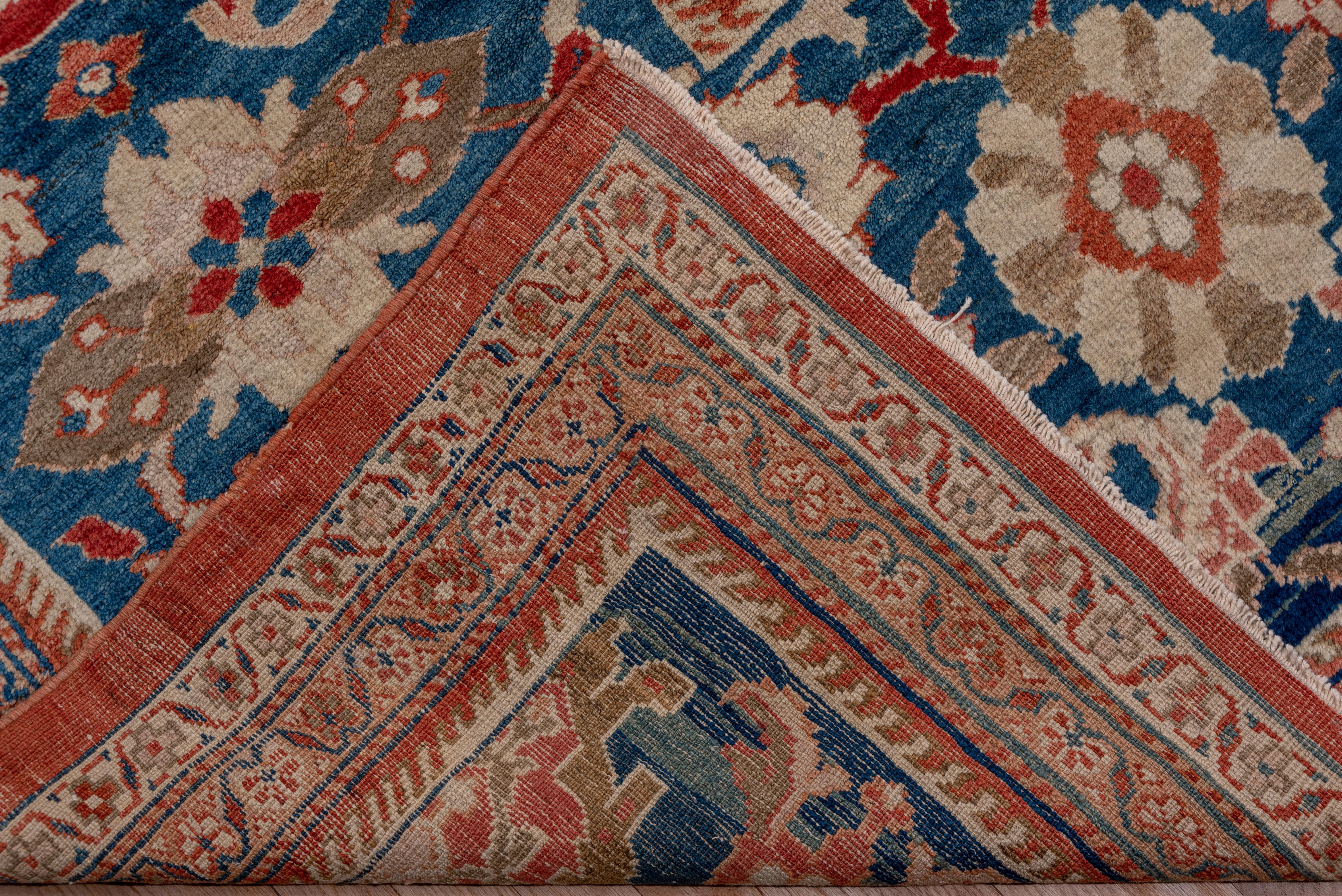Magnificent Antique Persian Sultanabad Carpet, Bright Orange & Red Allover Field 6