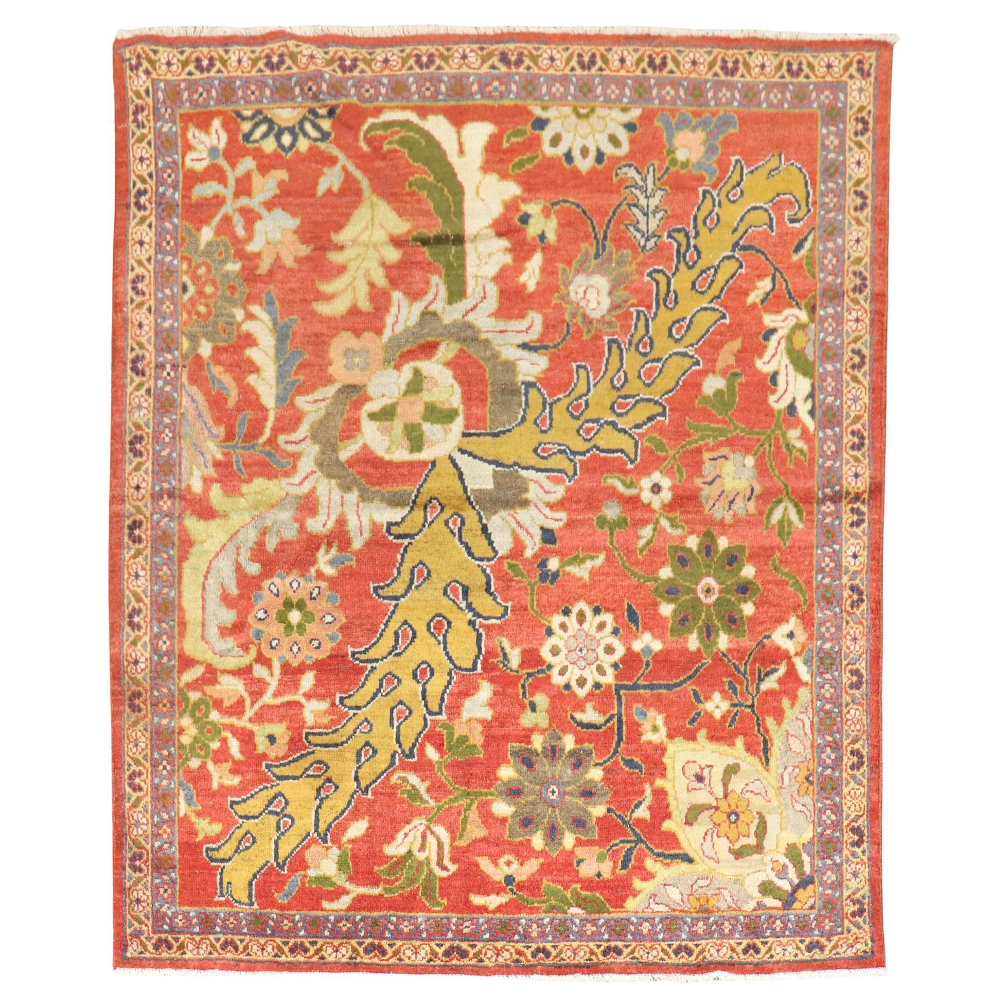 Magnificent Antique Persian Sultanabad Sampler 19th Century Rug For Sale