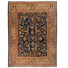 11.8x15.8 Ft Magnificent Antique Persian Ziegler Mahal Rug, All Wool Carpet