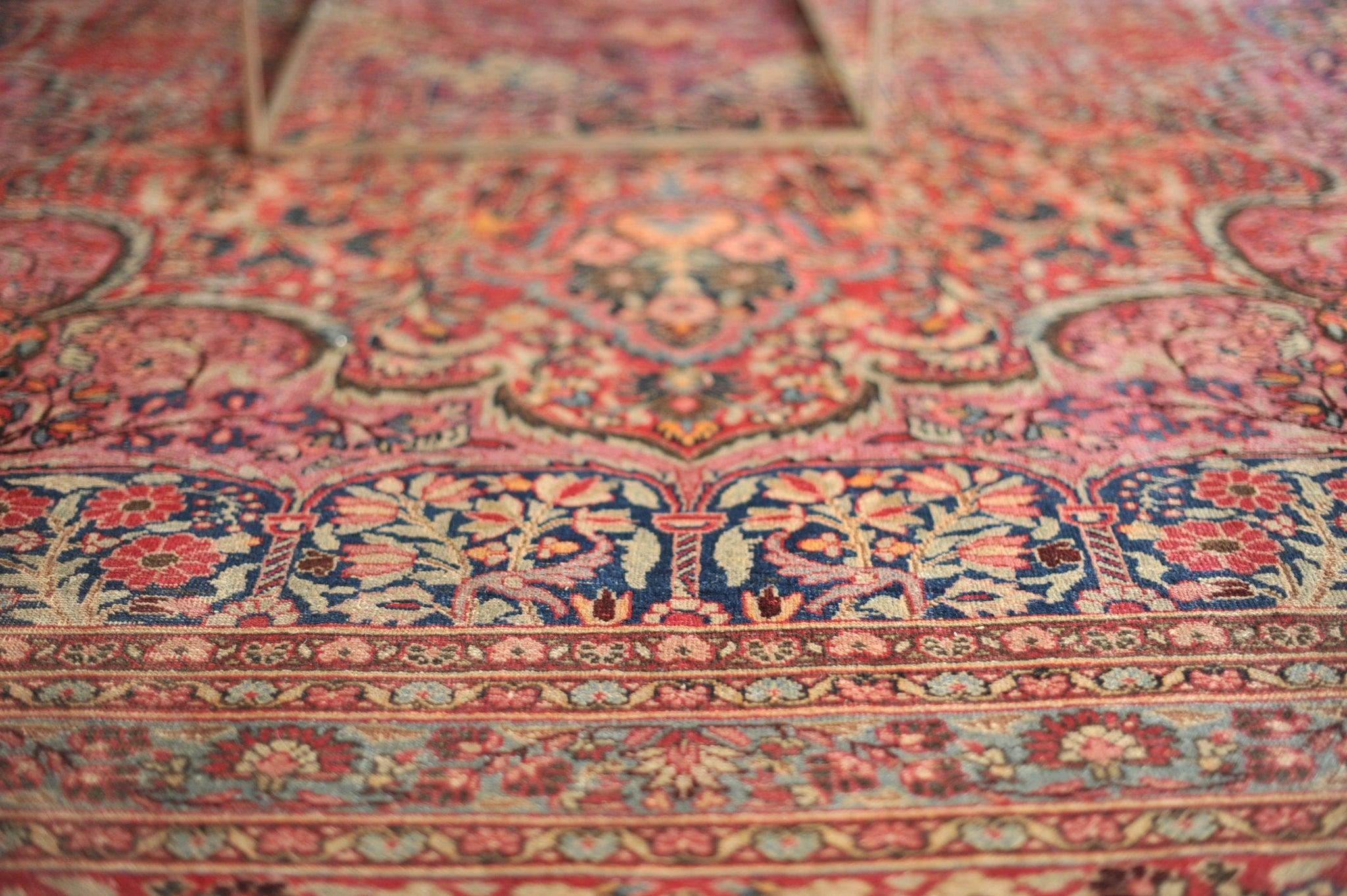 Madonna magnificent antique rug in pastels with every color & detail

About this rug: We have named this piece Madonna for a reason - this piece is truly iconic. To think about what it took to weave this rug gives me the chills. Every single knot