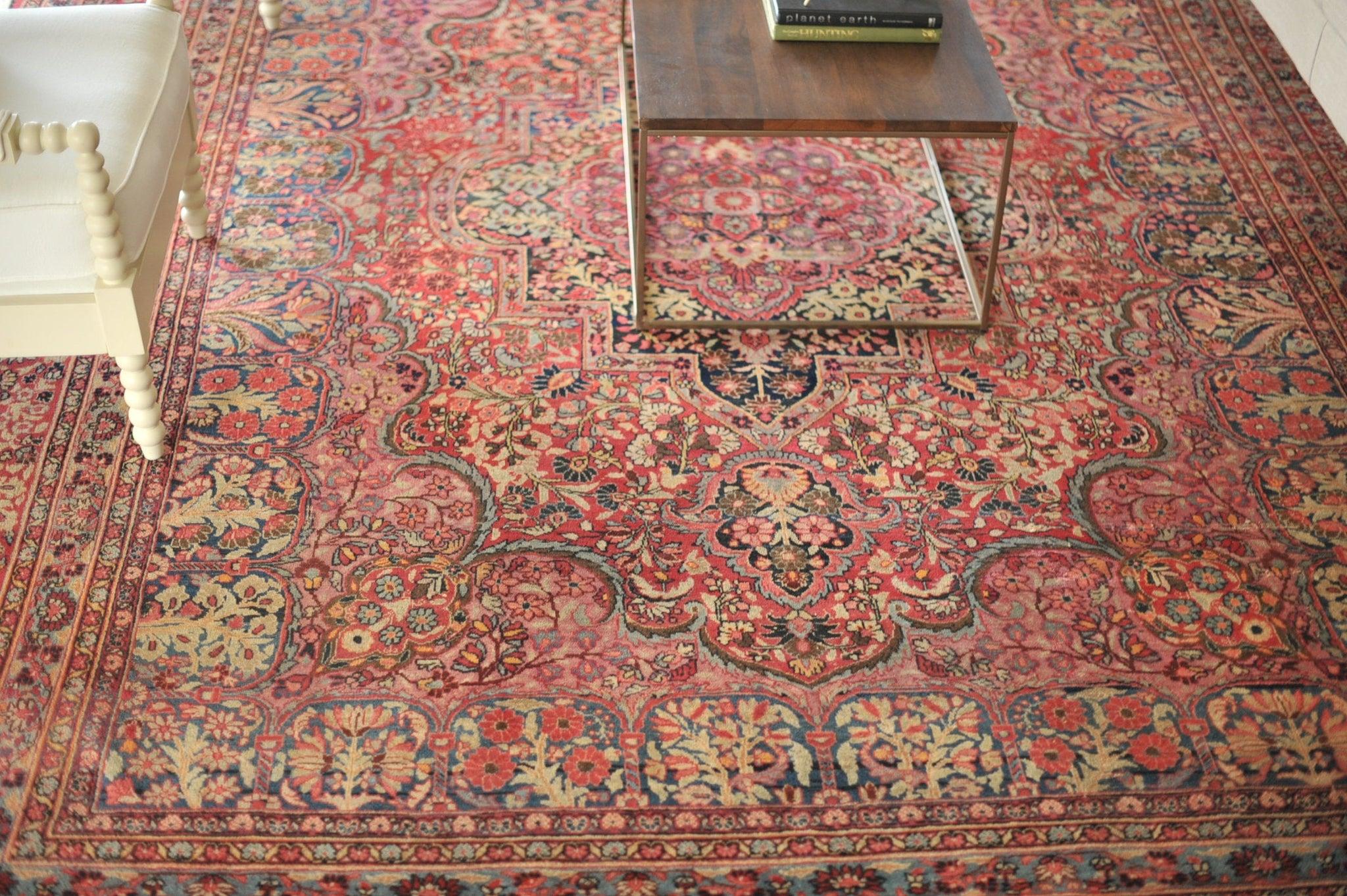 Magnificent Antique Rug in Pastels with Every Color & Detail, circa 1920's In Good Condition For Sale In Milwaukee, WI