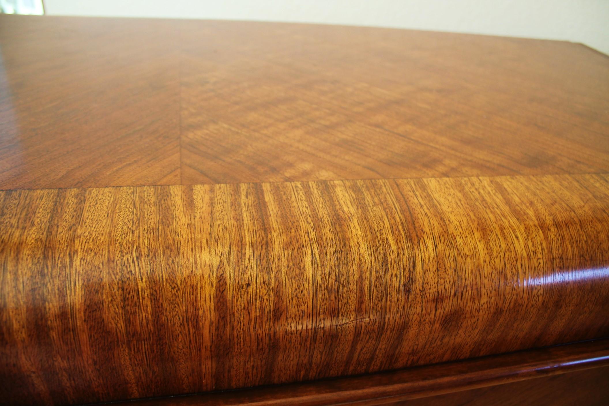 Magnificent!  Art Deco 1950 Lane Cedar Hope Waterfall Chest Walnut Paldao Wood 3