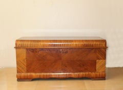 Magnificent!  Art Deco 1950 Lane Cedar Hope Waterfall Chest Walnut Paldao Wood