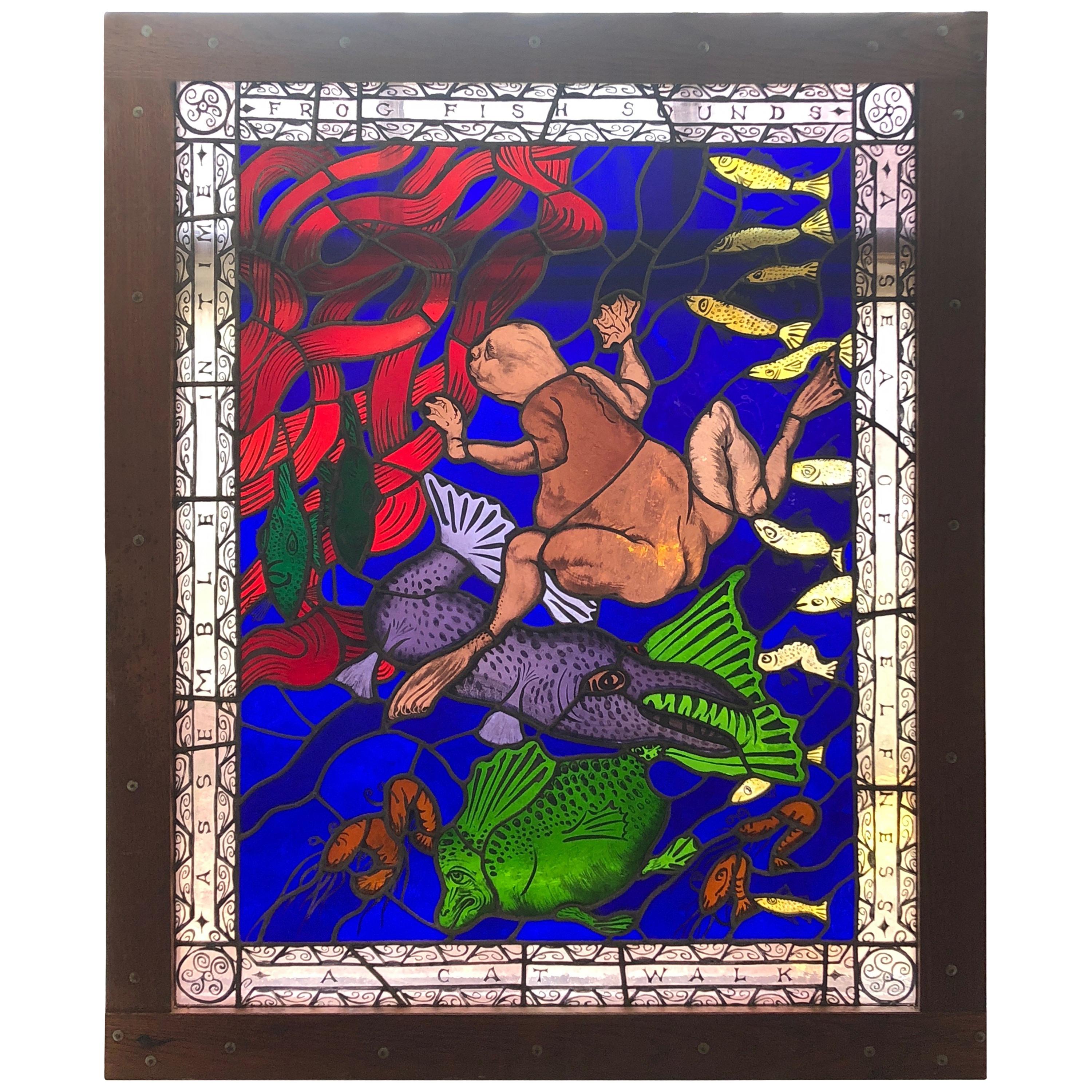 Magnificent Artist Made Stained Glass Window