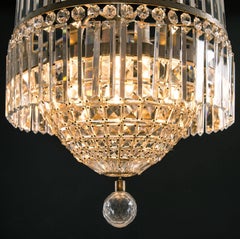 Original  Bakalowits  Lustre de salon en verre taillé à la main et de style Modernity
