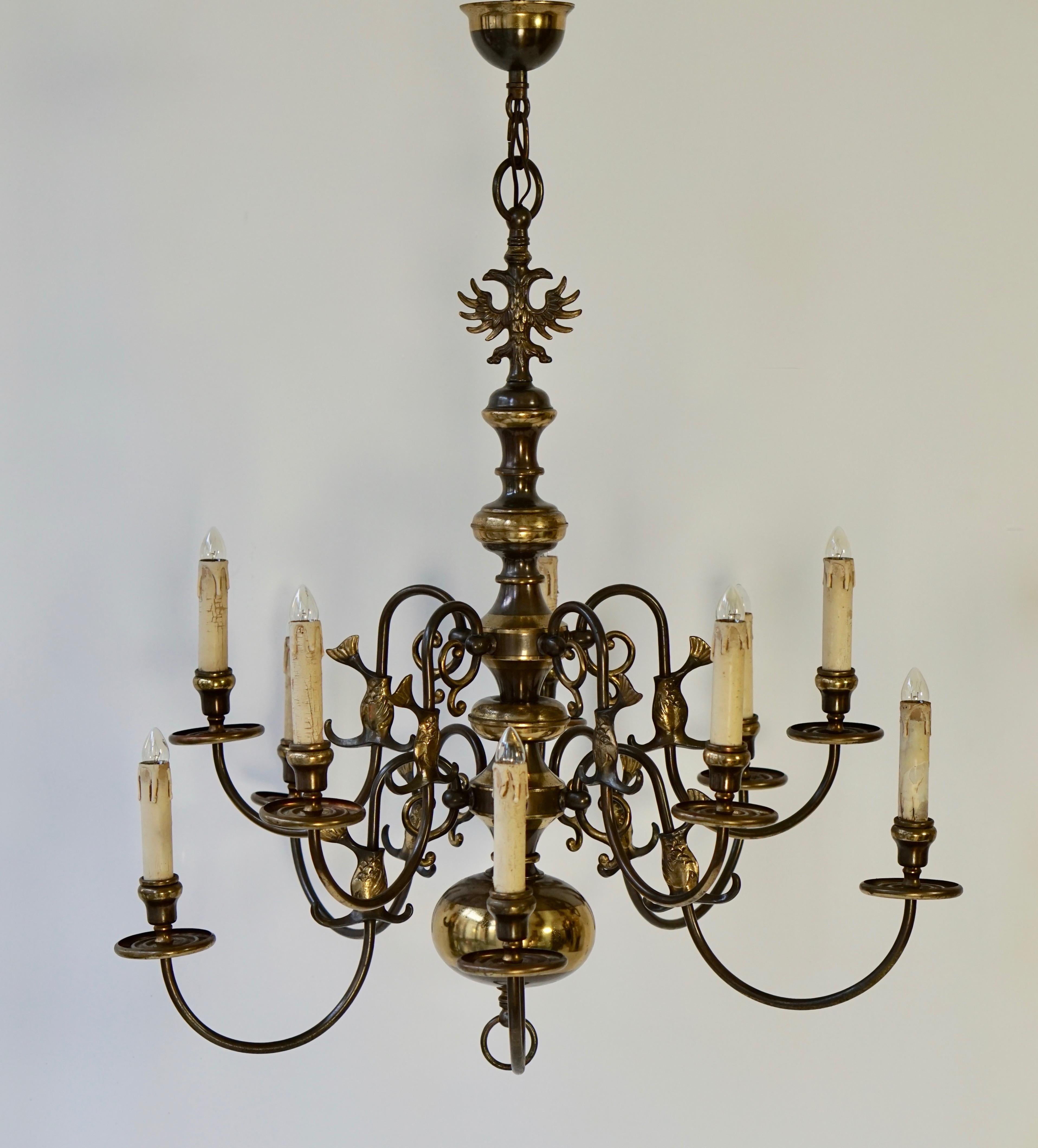 Magnificent Belgian Dutch Baroque-Style Chandelier 2