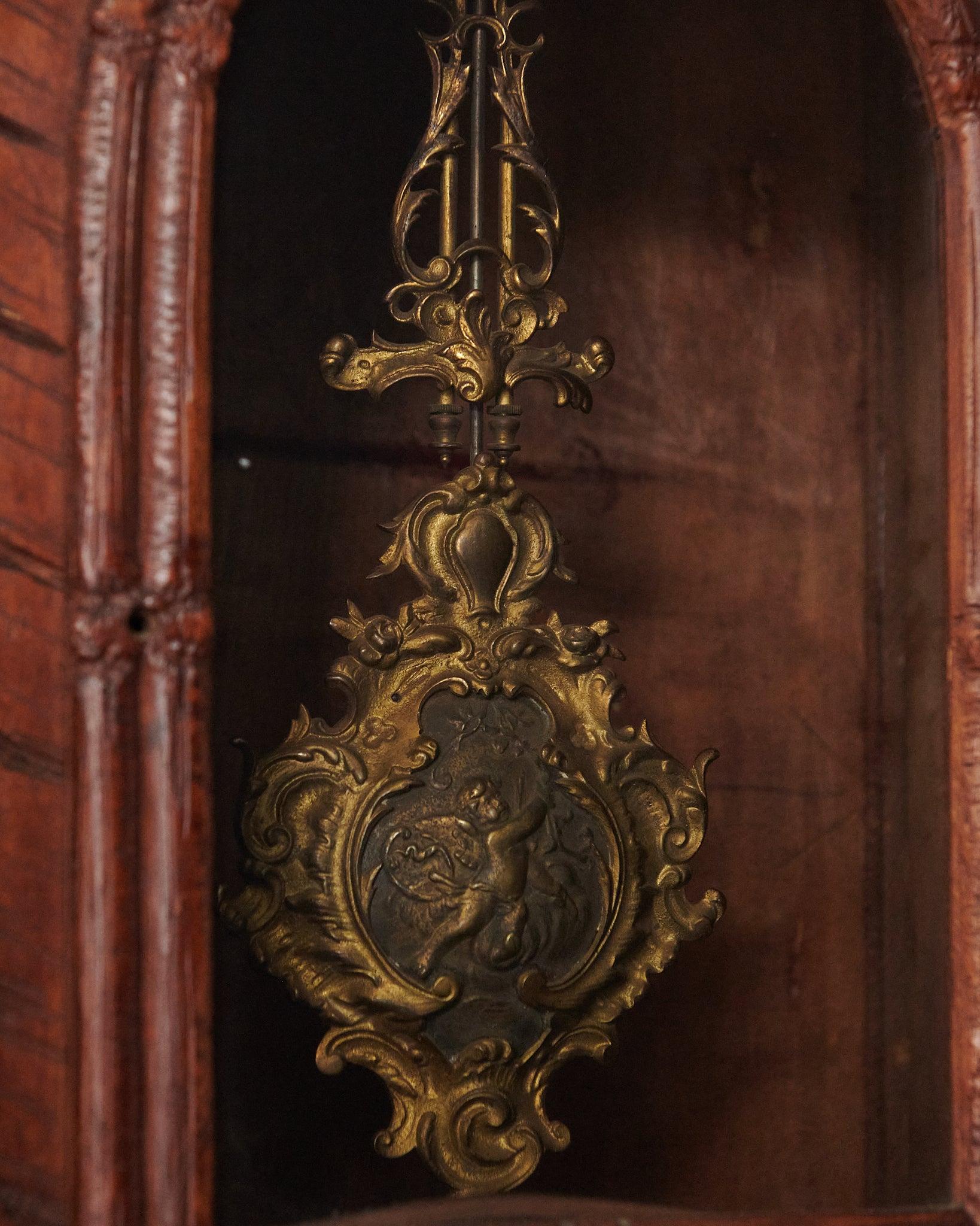 German Magnificent Black Forest Carved Walnut Grandfather Clock
