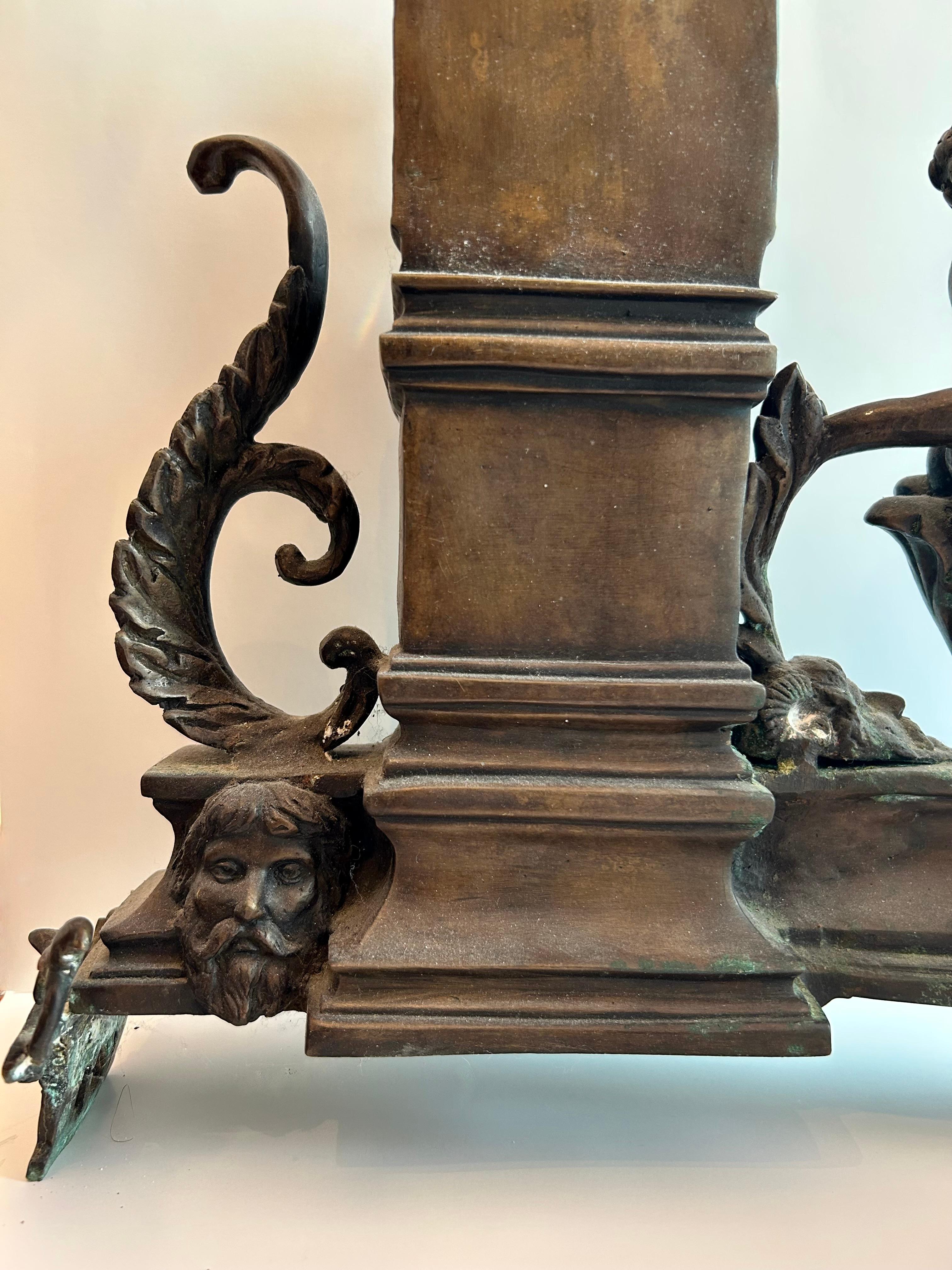 Magnifico parafuoco in bronzo, Francia, XIX secolo in vendita 2