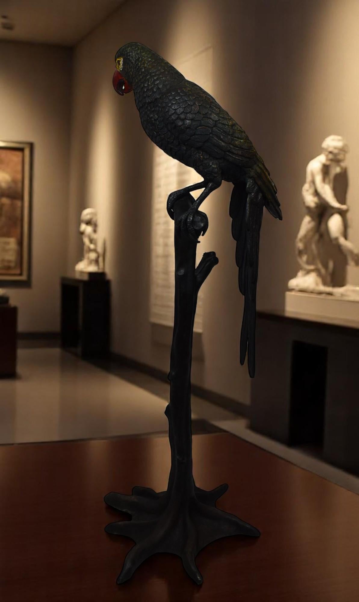 Magnificent Bronze Parrot by Jules Moigniez, 19th Century For Sale 7
