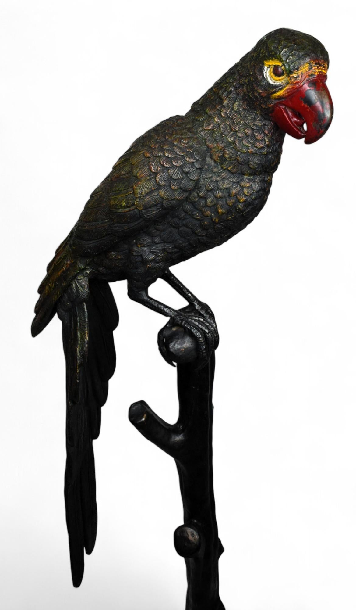 Magnificent Bronze Parrot by Jules Moigniez, 19th Century For Sale 1