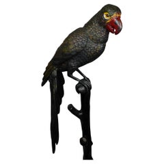 Antique Magnificent Bronze Parrot by Jules Moigniez, 19th Century