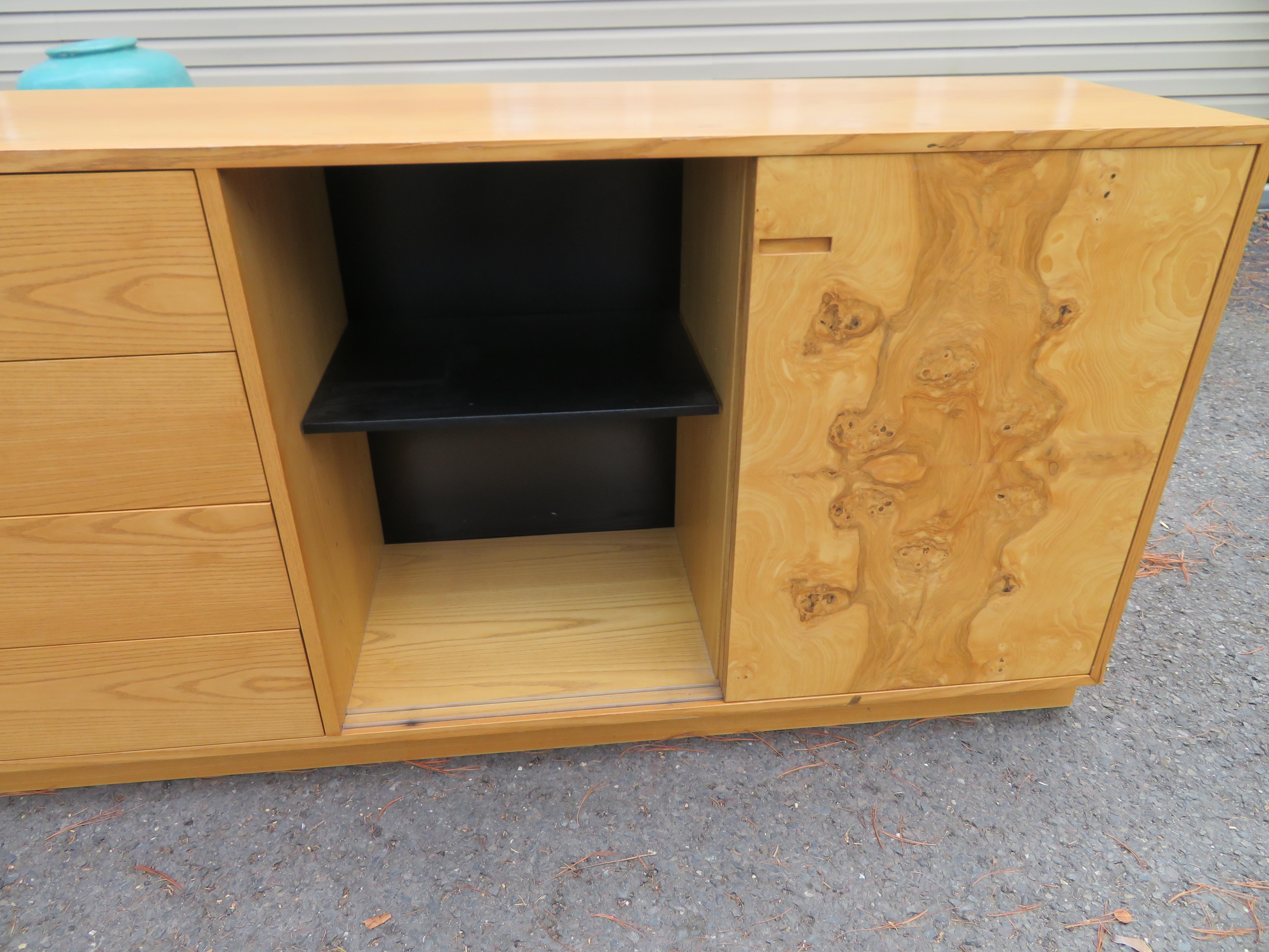 Magnificent Burl Harvey Probber Credenza Mid-Century Modern For Sale 2