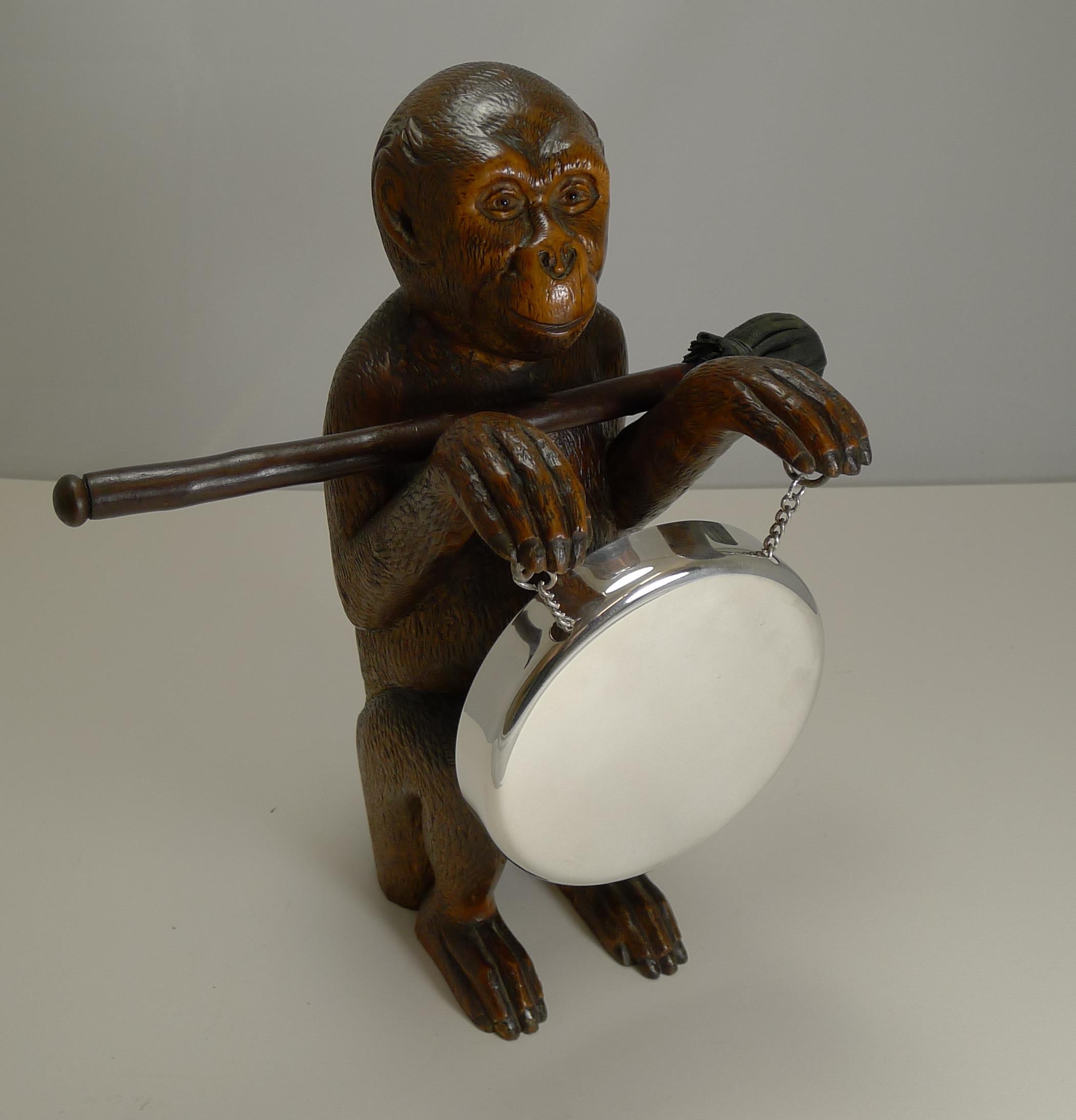 monkey with gongs