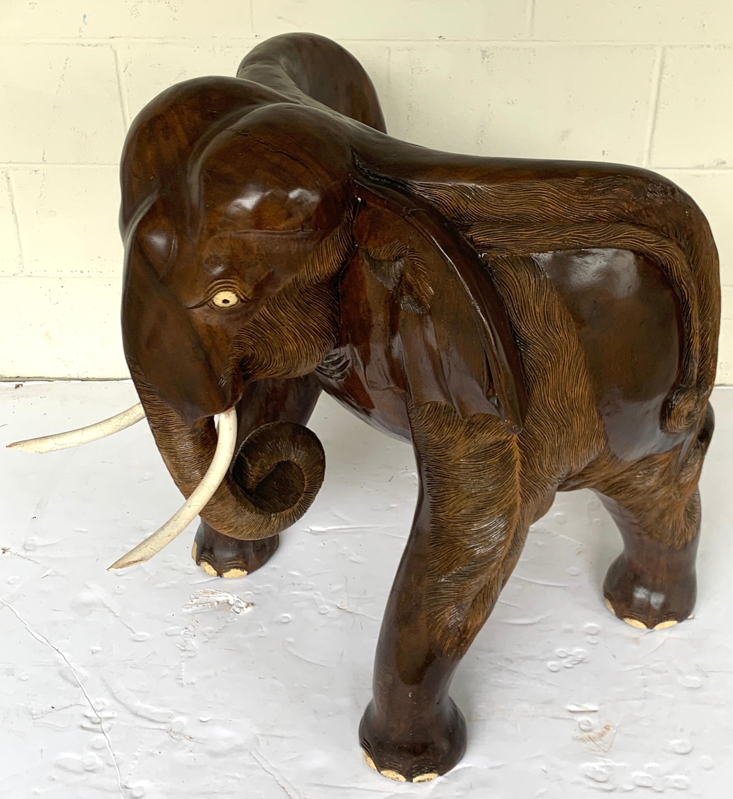 elephant chair wood