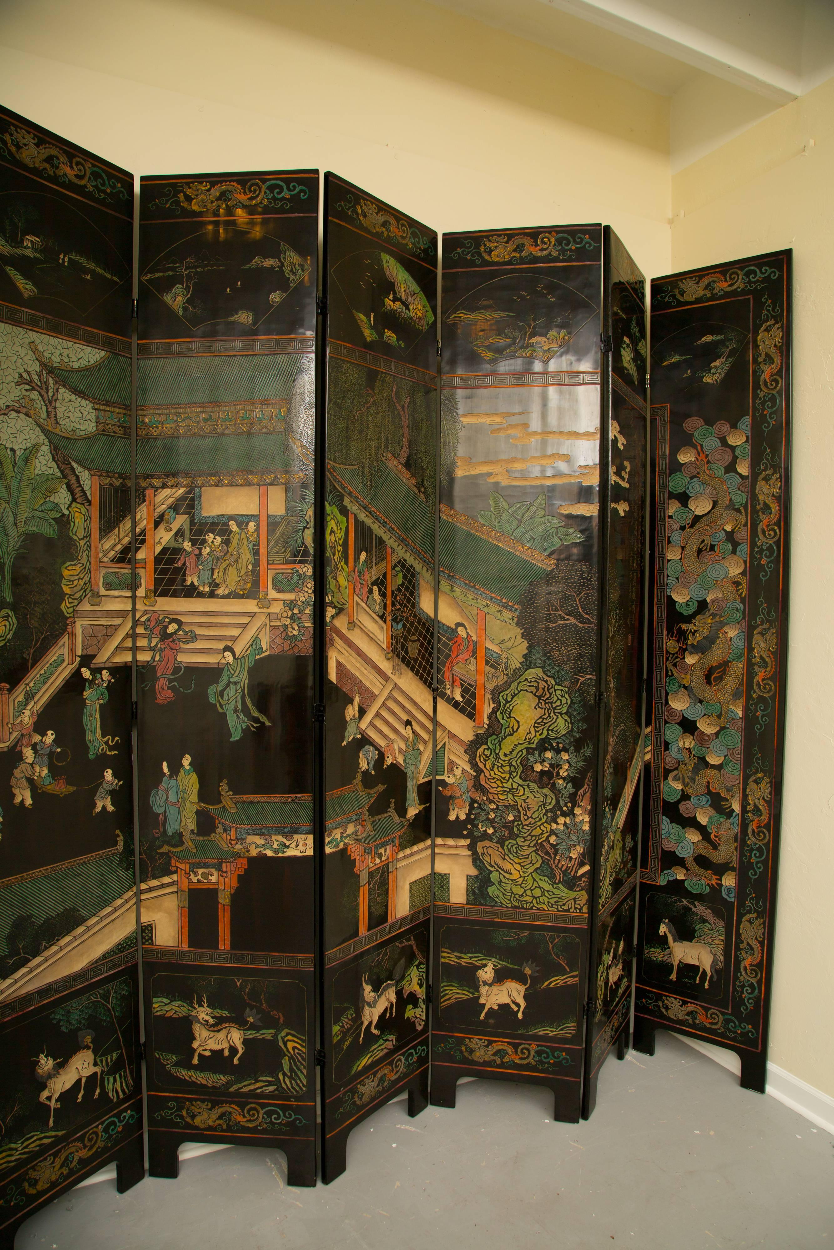 Magnificent Chinese 12-Panel Coromandel Screen 3