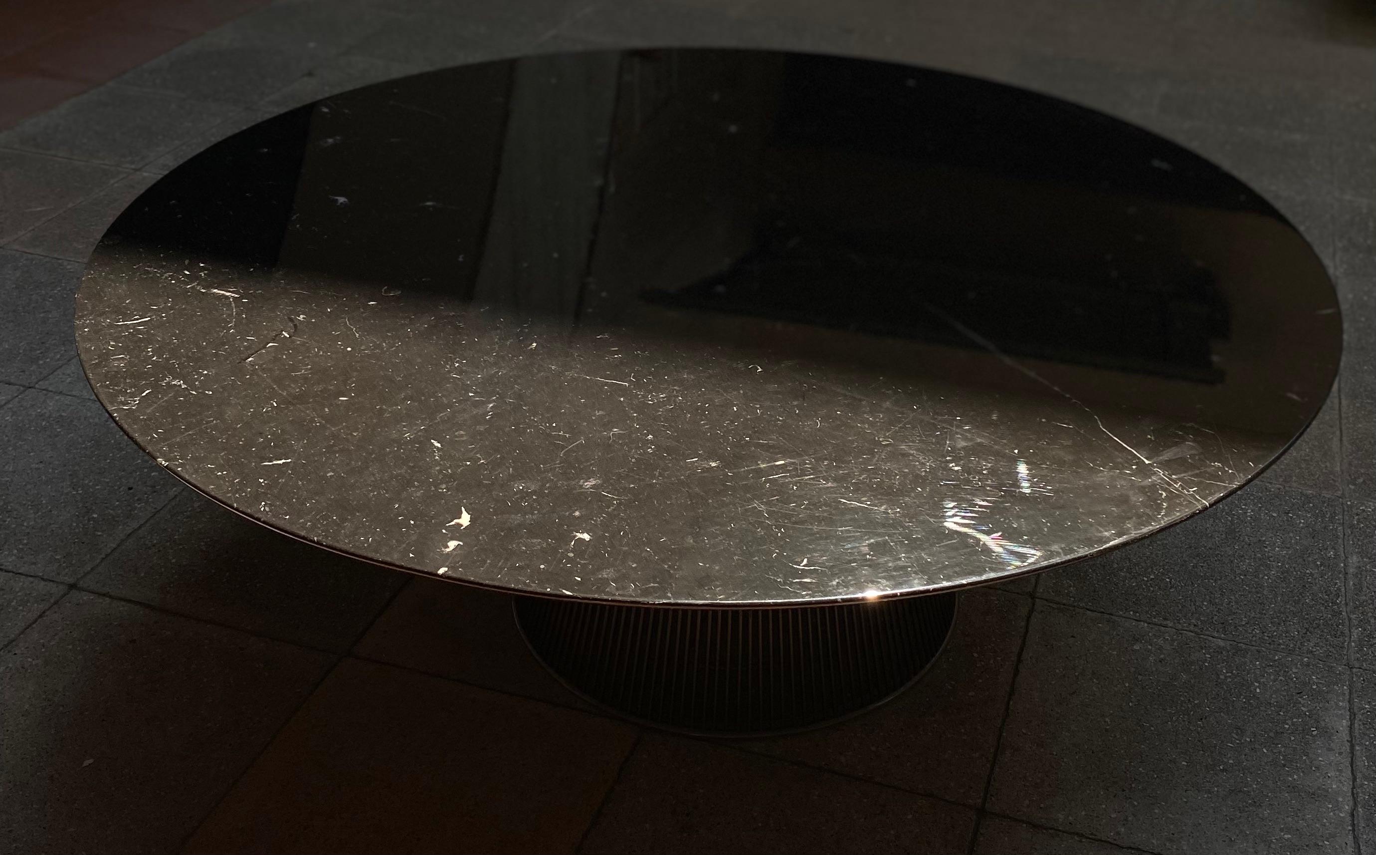 Magnificent Coffee Table by Warren Platner Marquina Marble For Sale 3