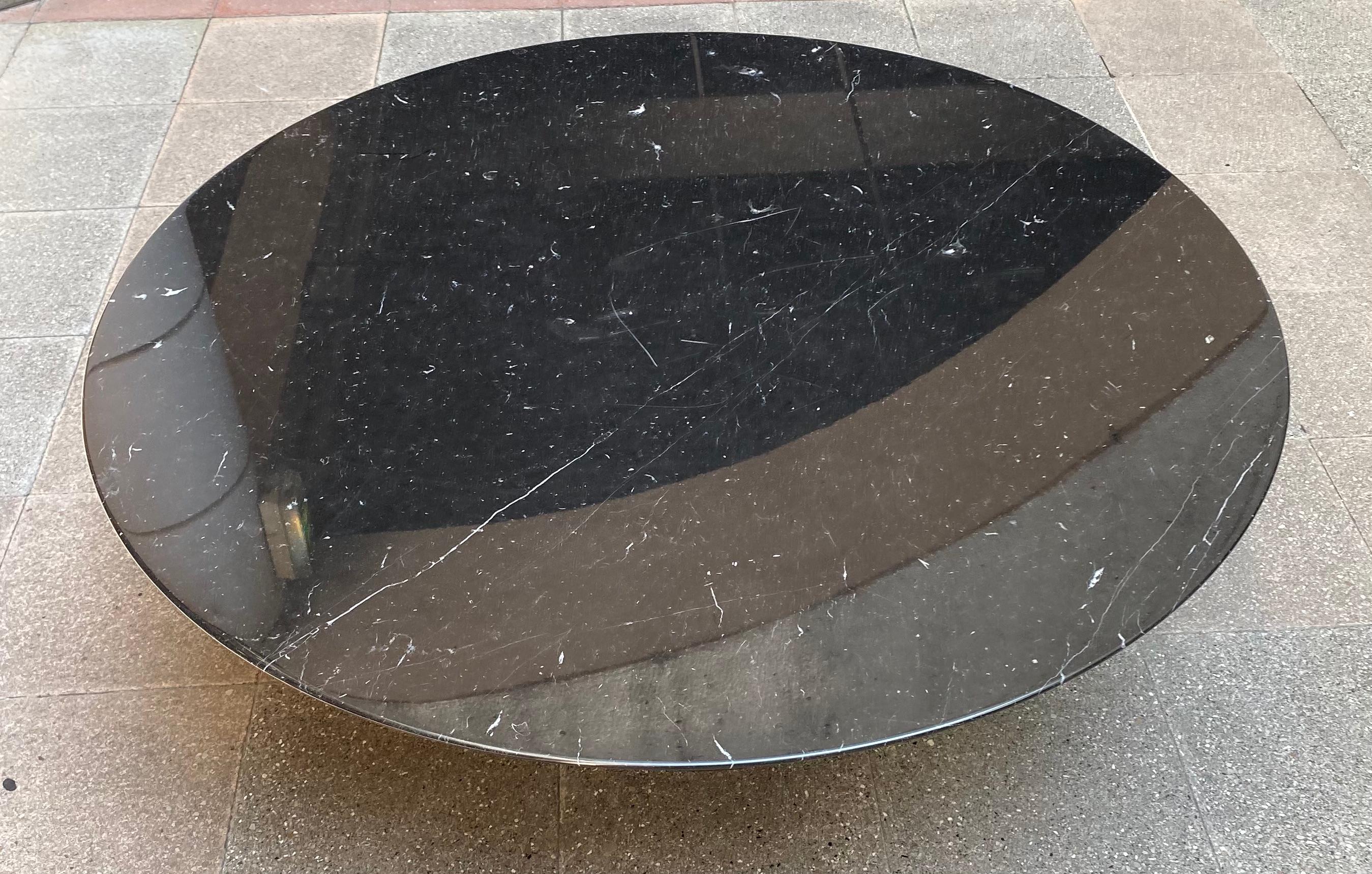 Magnificent Coffee Table by Warren Platner Marquina Marble For Sale 9