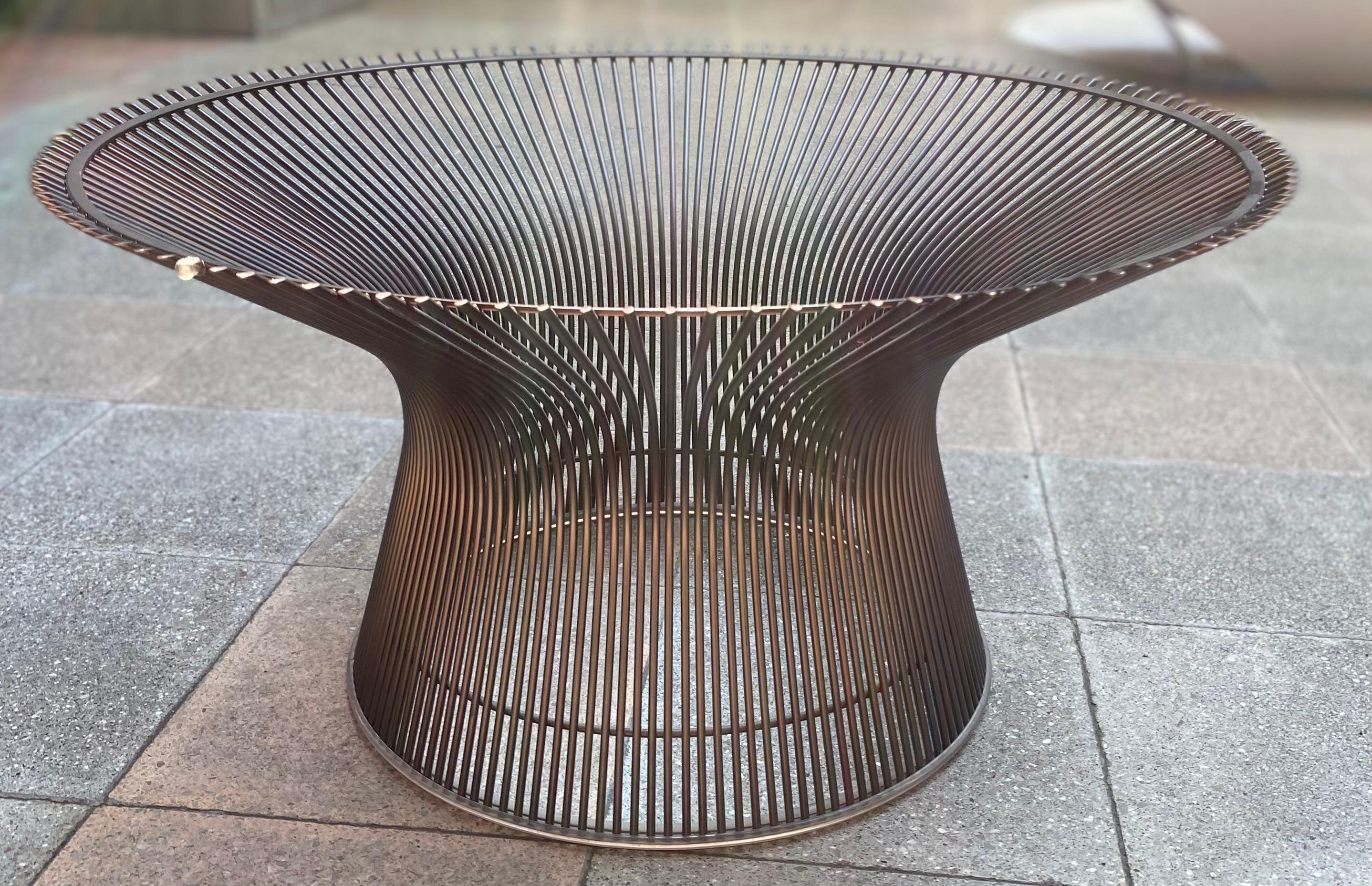 Magnificent Coffee Table by Warren Platner Marquina Marble For Sale 2