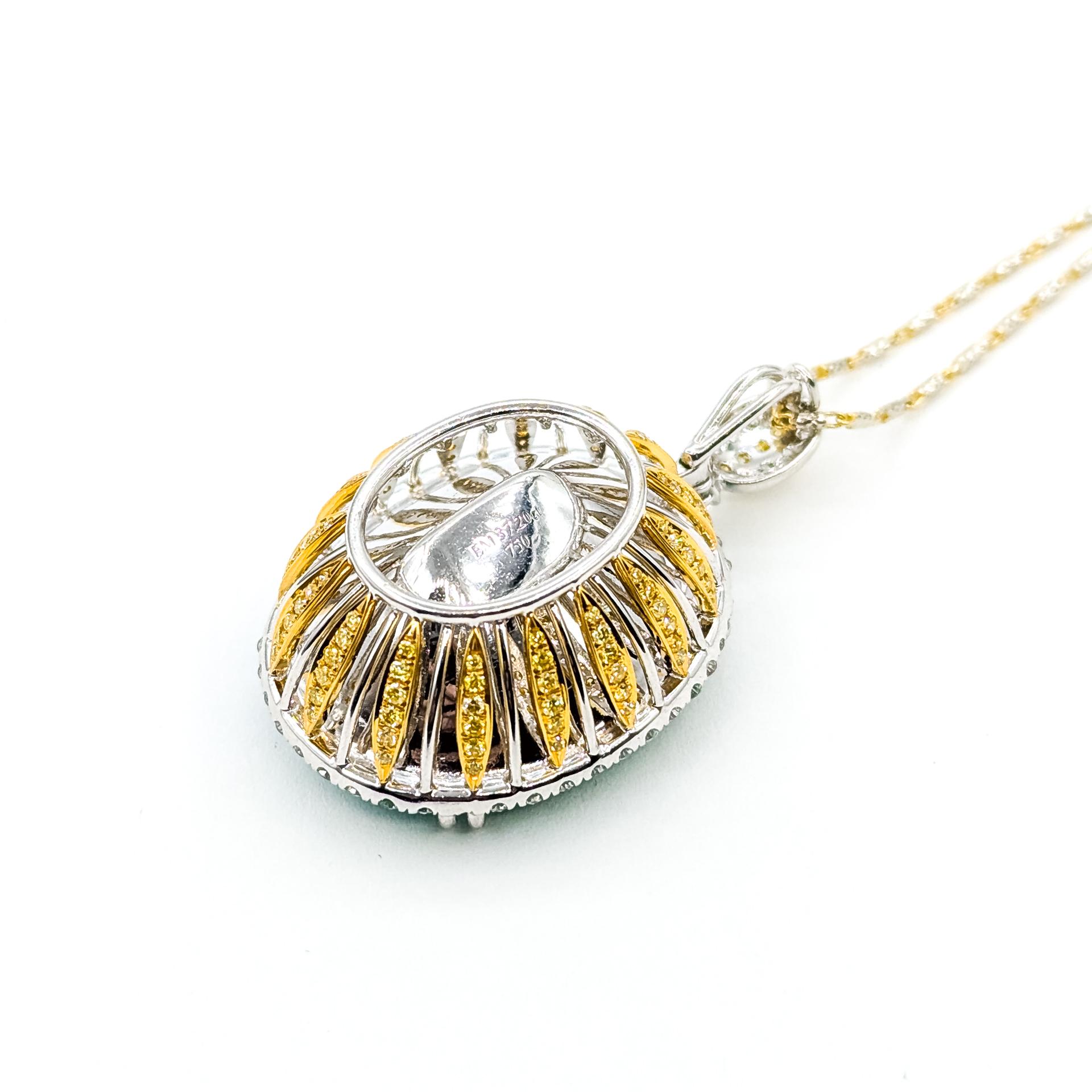 Magnifica collana di smeraldi e diamanti colombiani in 18 carati in vendita 3