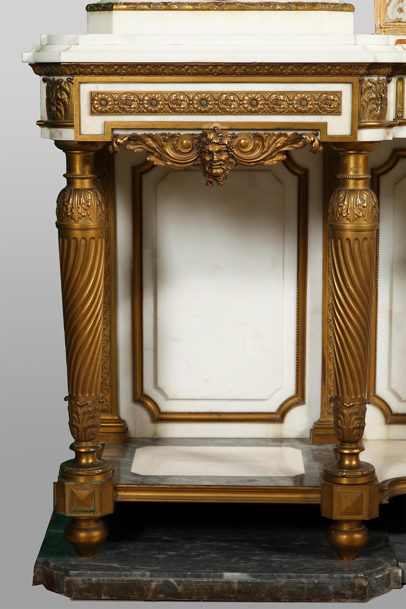 Magnifique console de Barbedienne, Falguière et Dubois, France, vers 1880 en vente 1