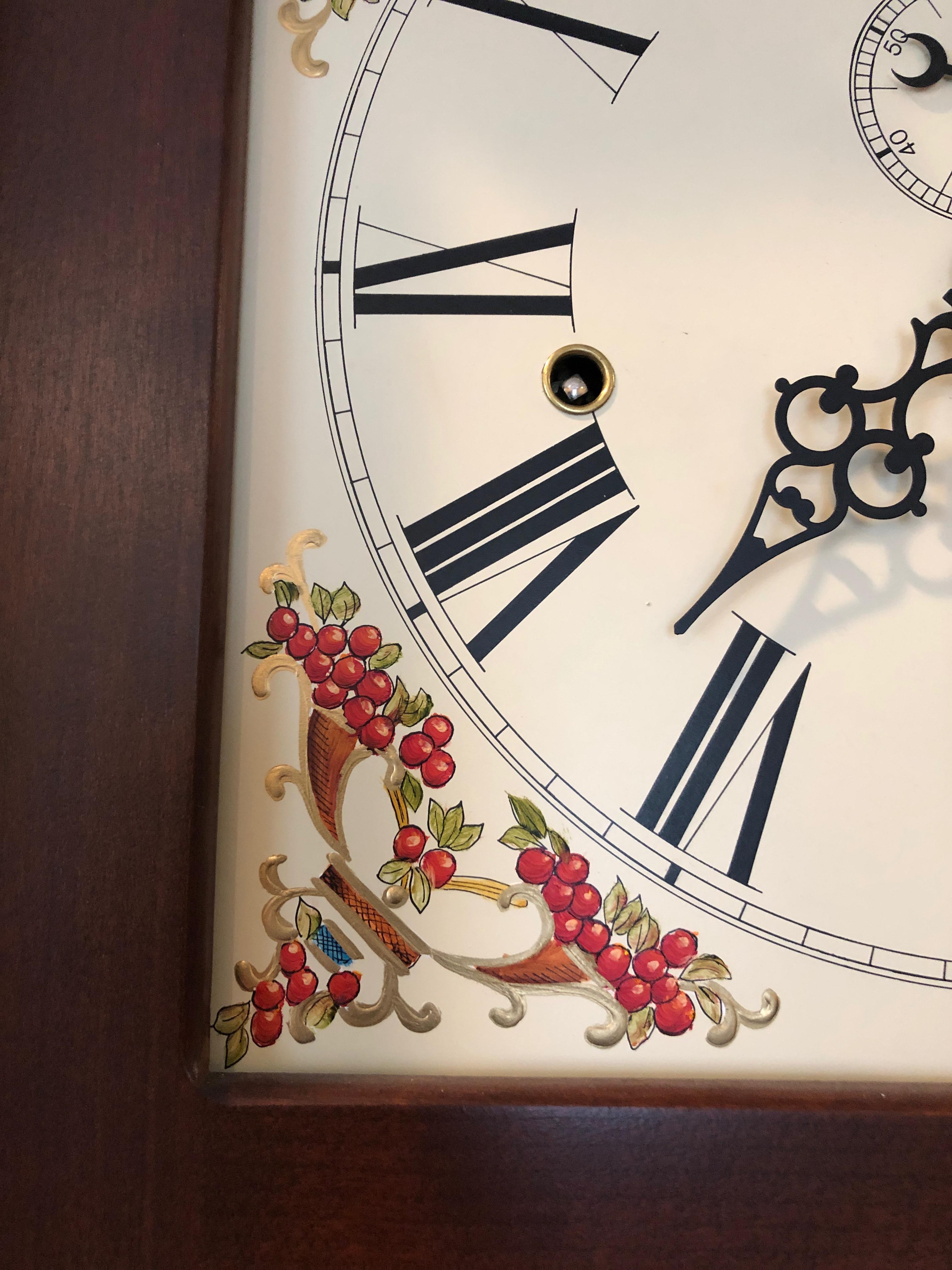 Magnificent Custom Cherry Longcase Clock 9