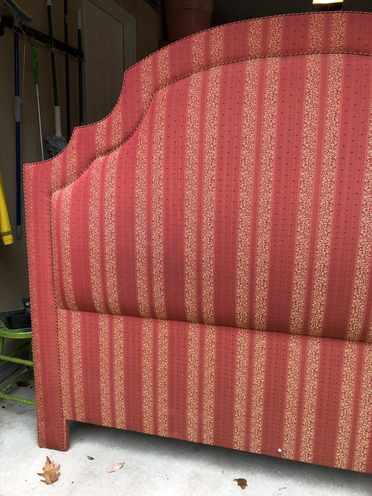 Magnificent Custom Designed Upholstered King Size Headboard For Sale at