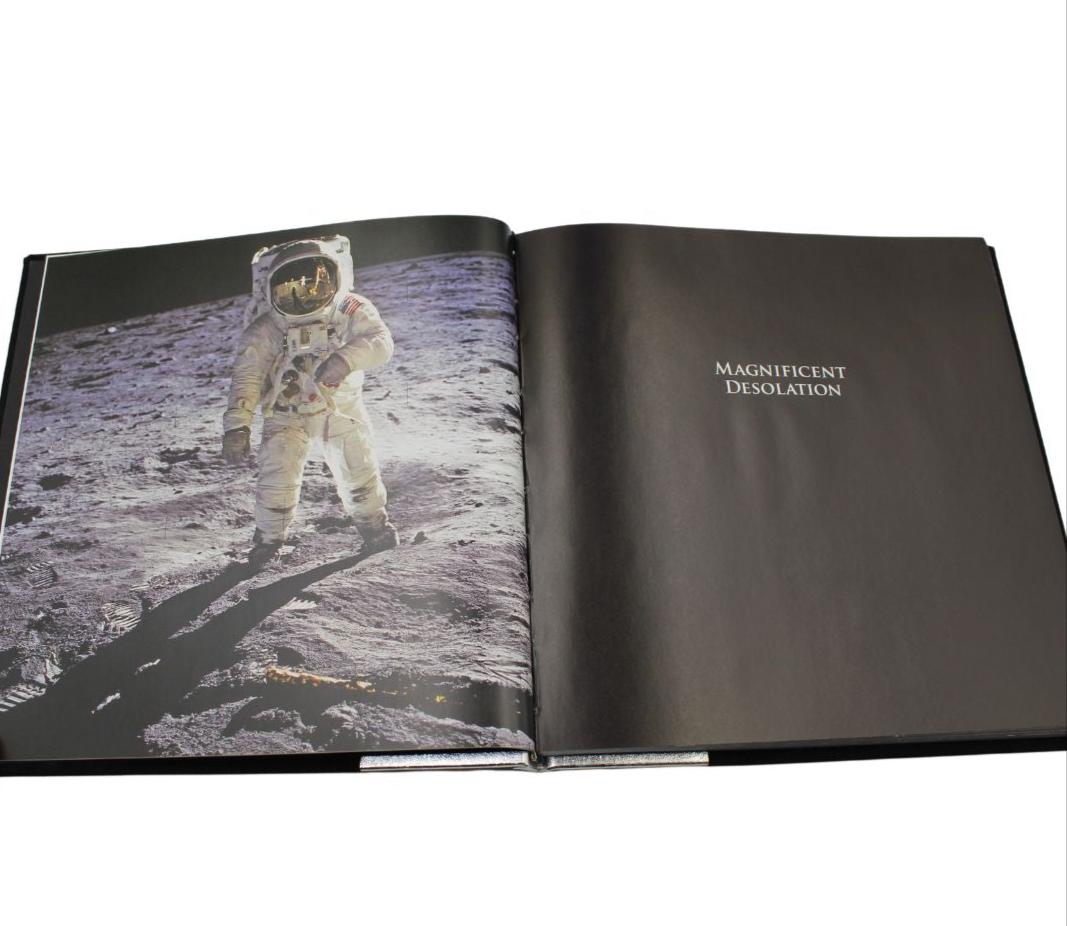 Goffrato Magnifica Desolazione: Immagini della missione lunare dell'Apollo 11, firmate da Buzz in vendita