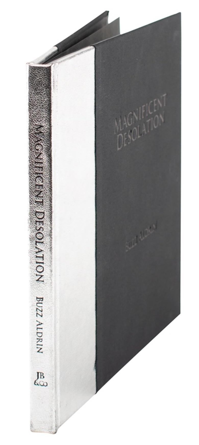 Aldrin, Buzz. Magnificent Desolation: Images from the Apollo 11 Lunar Mission with the Words of Astronaut Buzz Aldrin. Reno: Jack Bacon & Company, 2009. First Edition. Numbered 490 of 500. Signed by Astronaut Buzz Aldrin in blue ink. Small quarto,