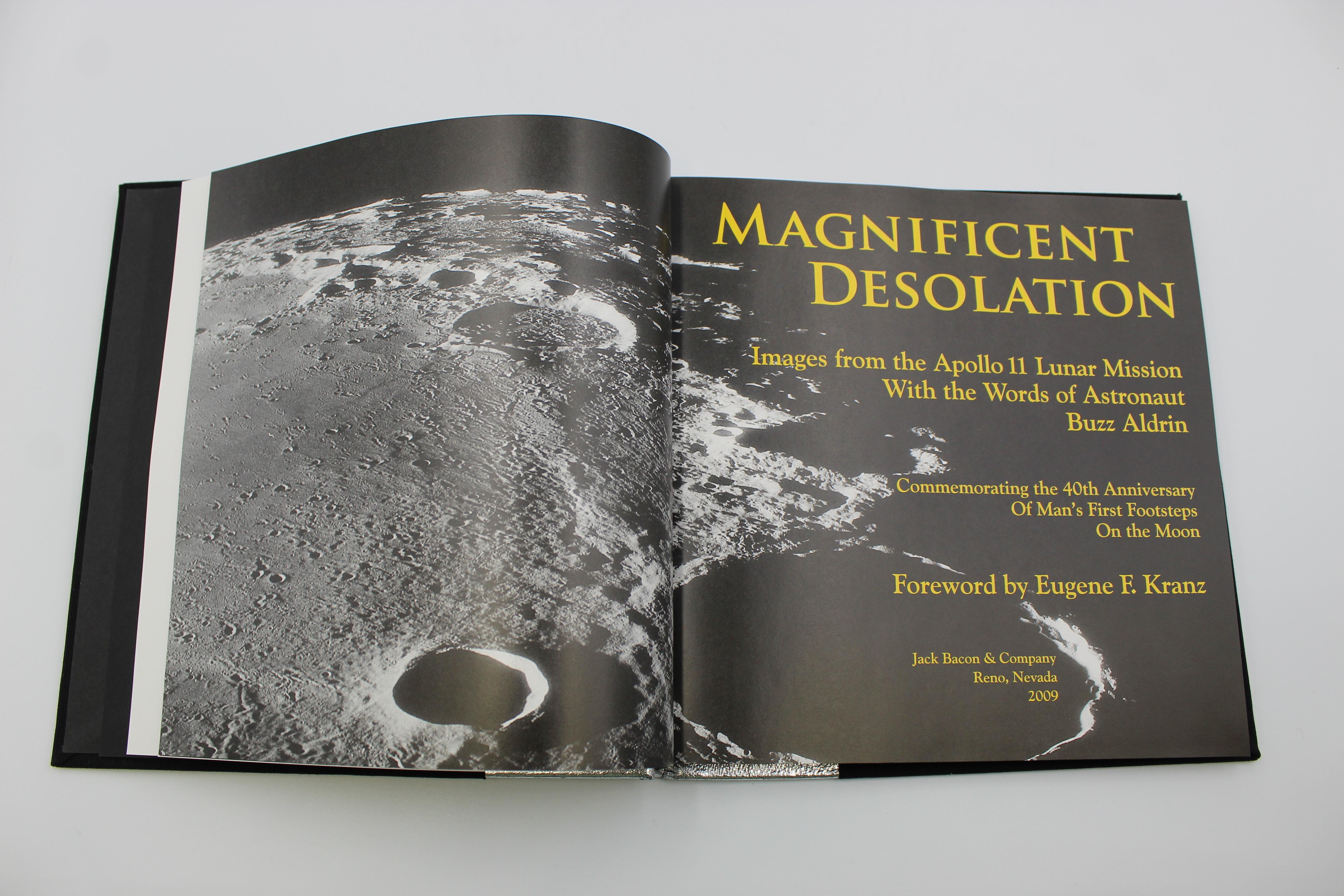 Contemporary Magnificent Desolation, Signed by Buzz Aldrin, First Limited Edition For Sale