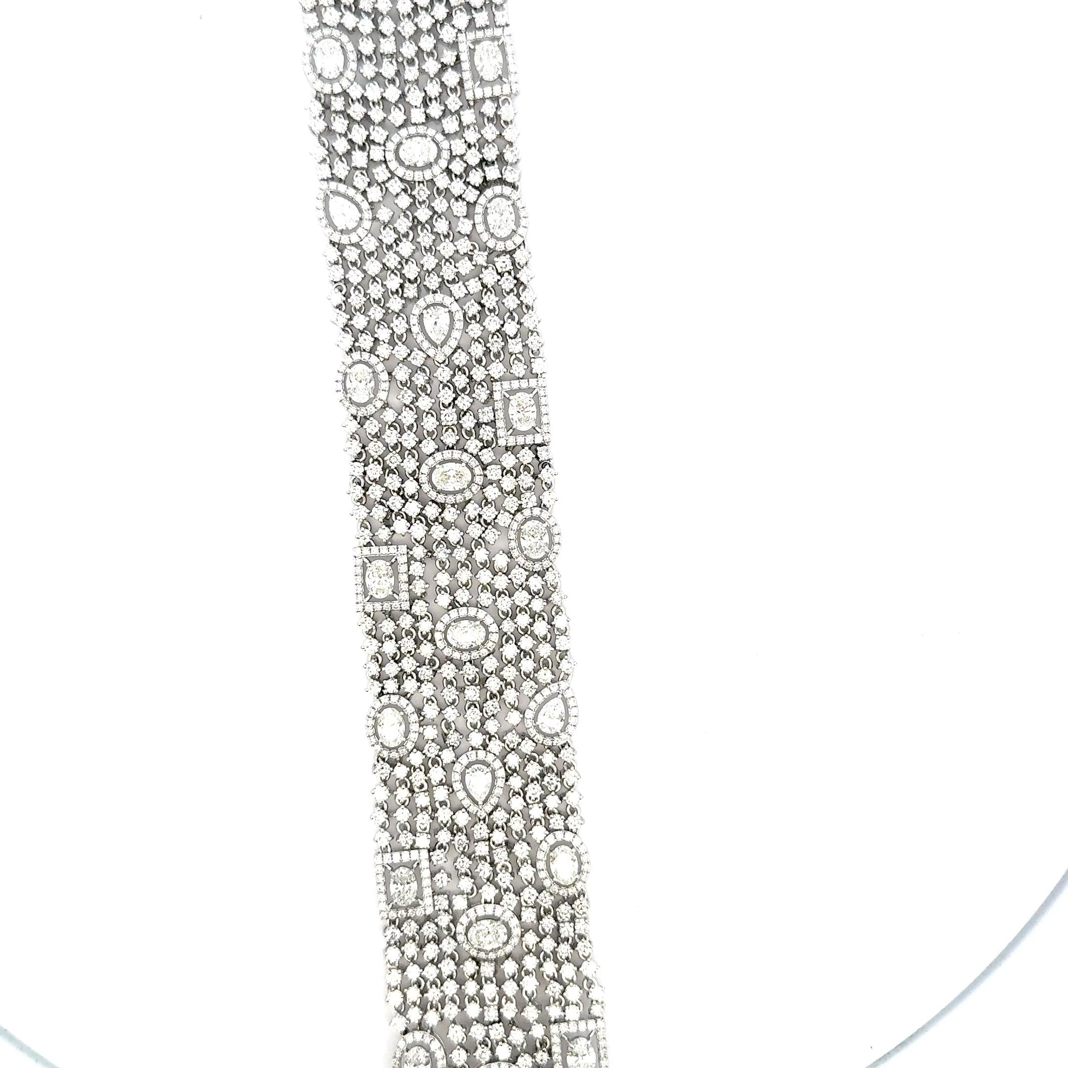 Donna Magnifico bracciale di diamanti in vendita