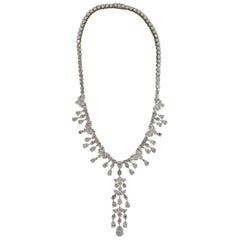 Magnificent Diamond Drop Dinner Necklace