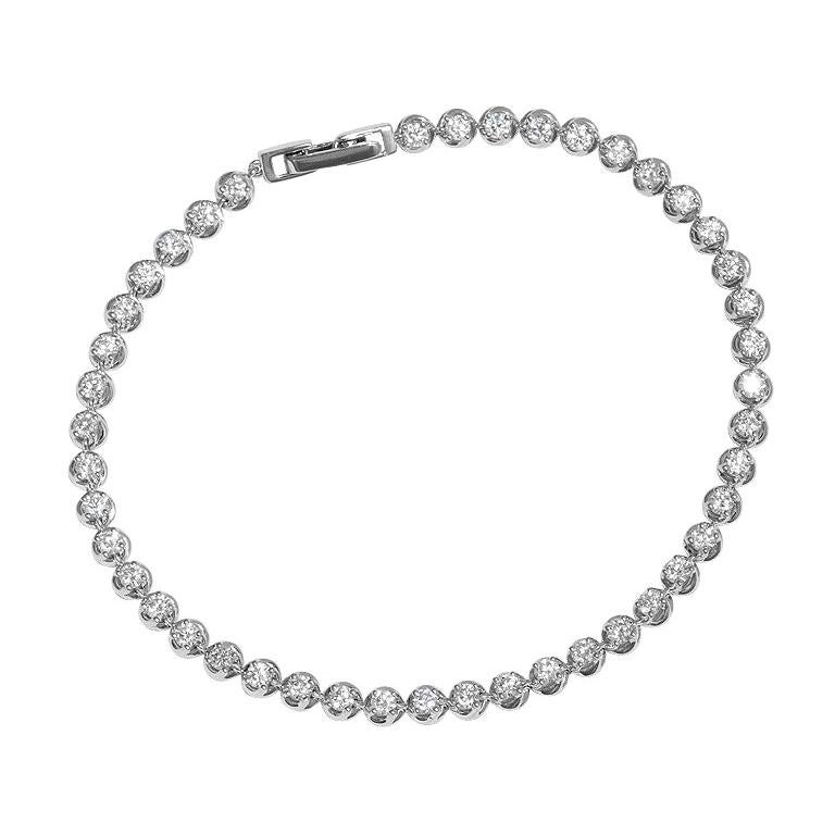 Magnifique bracelet joaillerie fine en or blanc et diamants