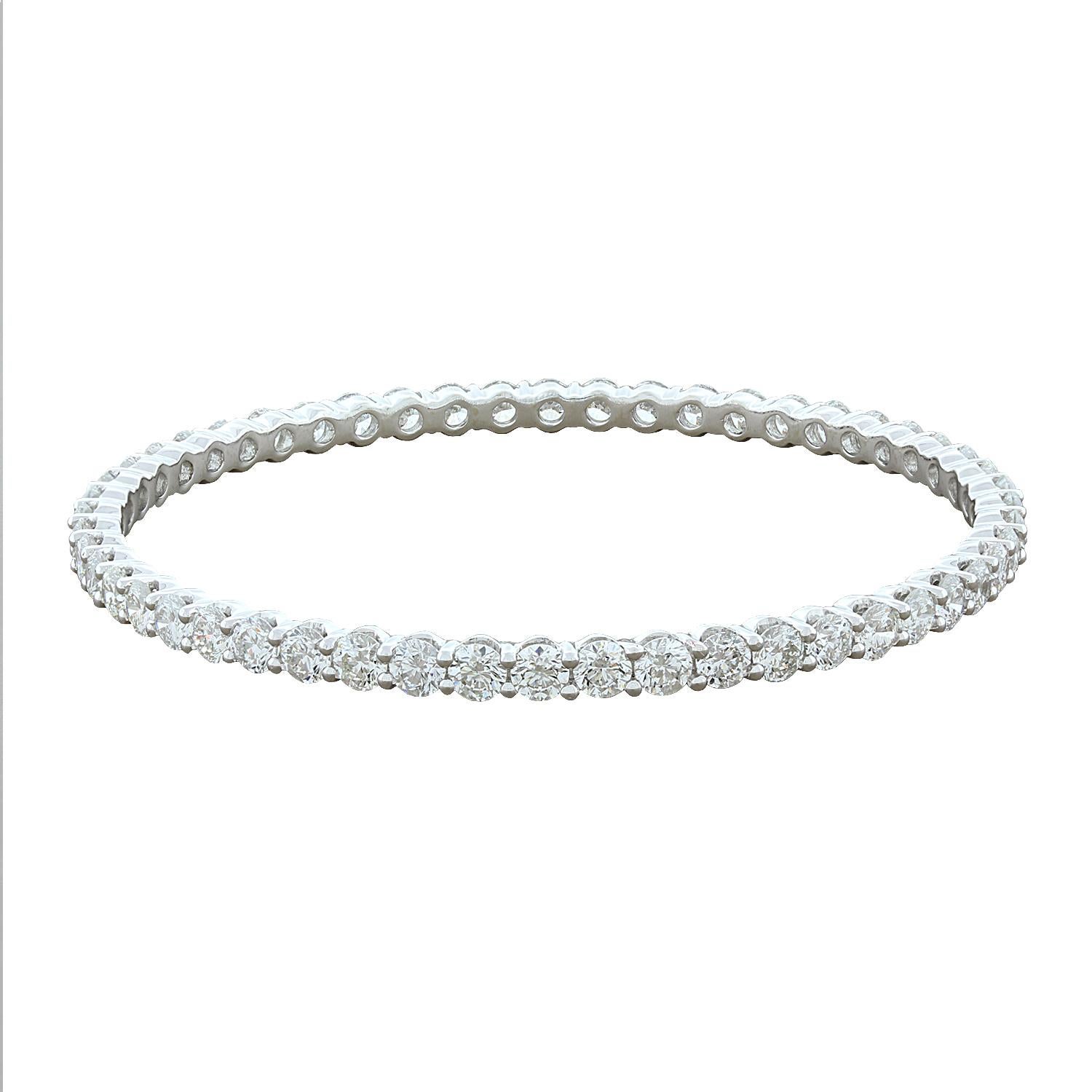 Magnificent Diamond Gold Eternity Bangle