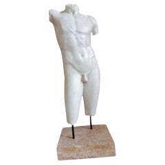 Magnificent "Dorso Masculino" Sculpture in Carrara Marble the, 20th Century