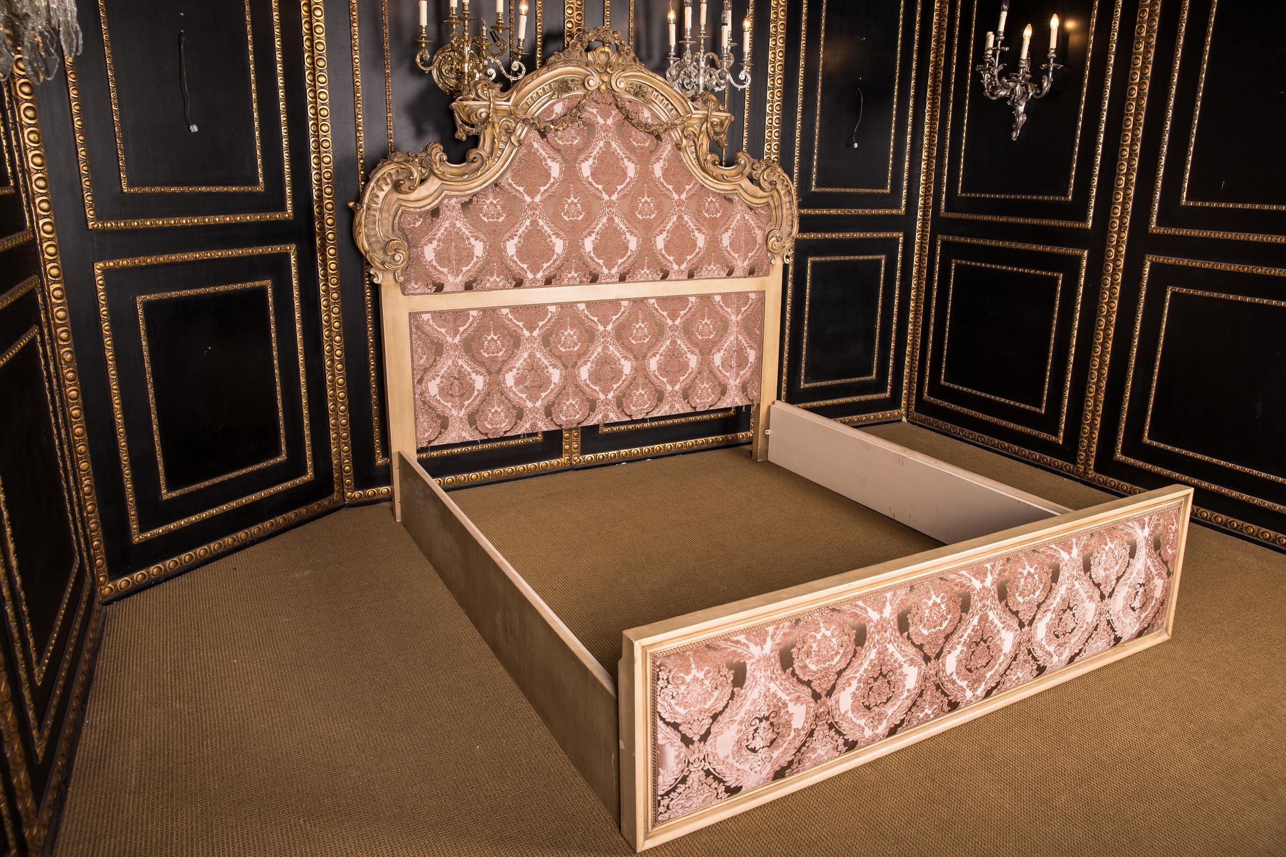 Magnificent Double Bed in the Style of Louis Quinze XVI 10