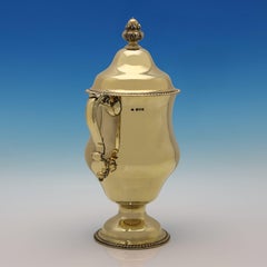 Magnificent Edwardian Gilt Sterling Silver Two-Handled Cup by Carrington, 1904