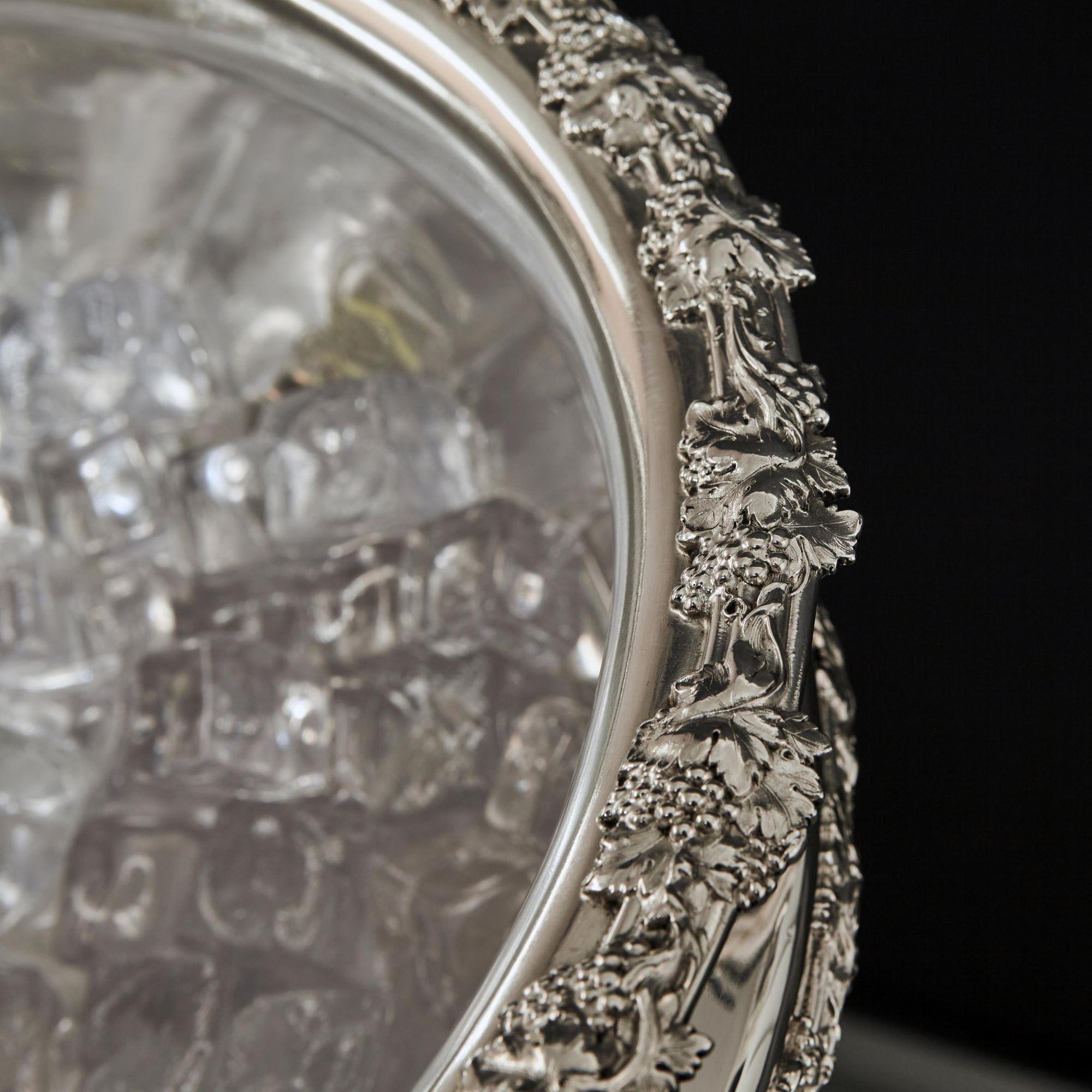 Magnificent Edwardian Scottish Silver Wine Cooler, 1901 8