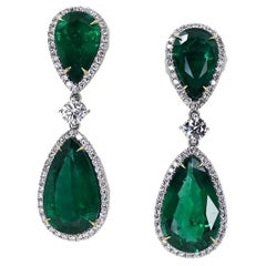 Magnificent Emerald Drop Earrings