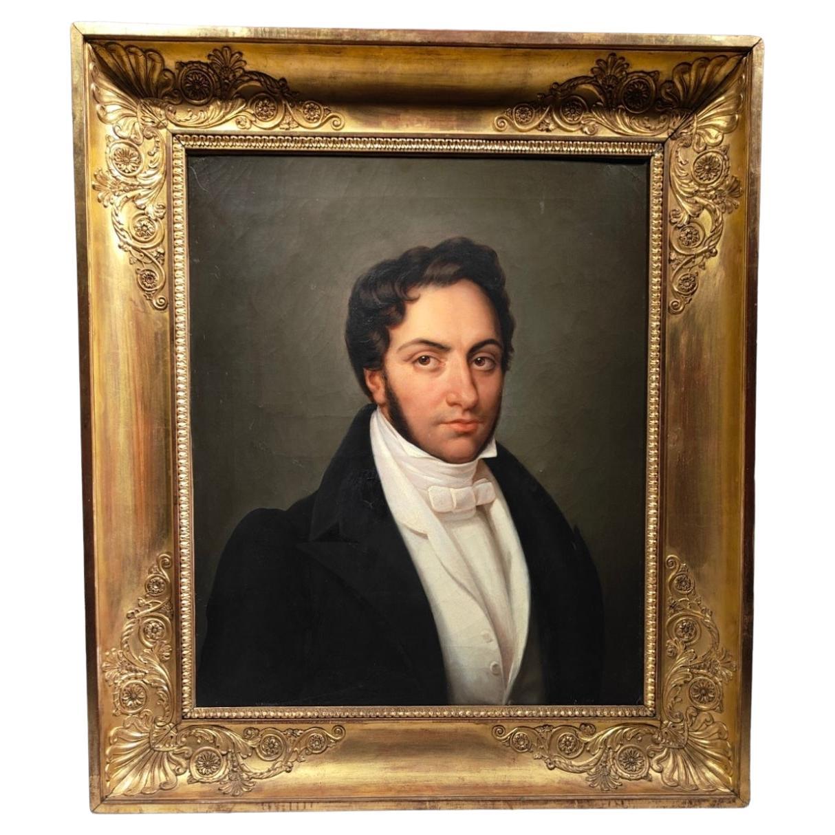 Magnificent Empire Period Portrait For Sale